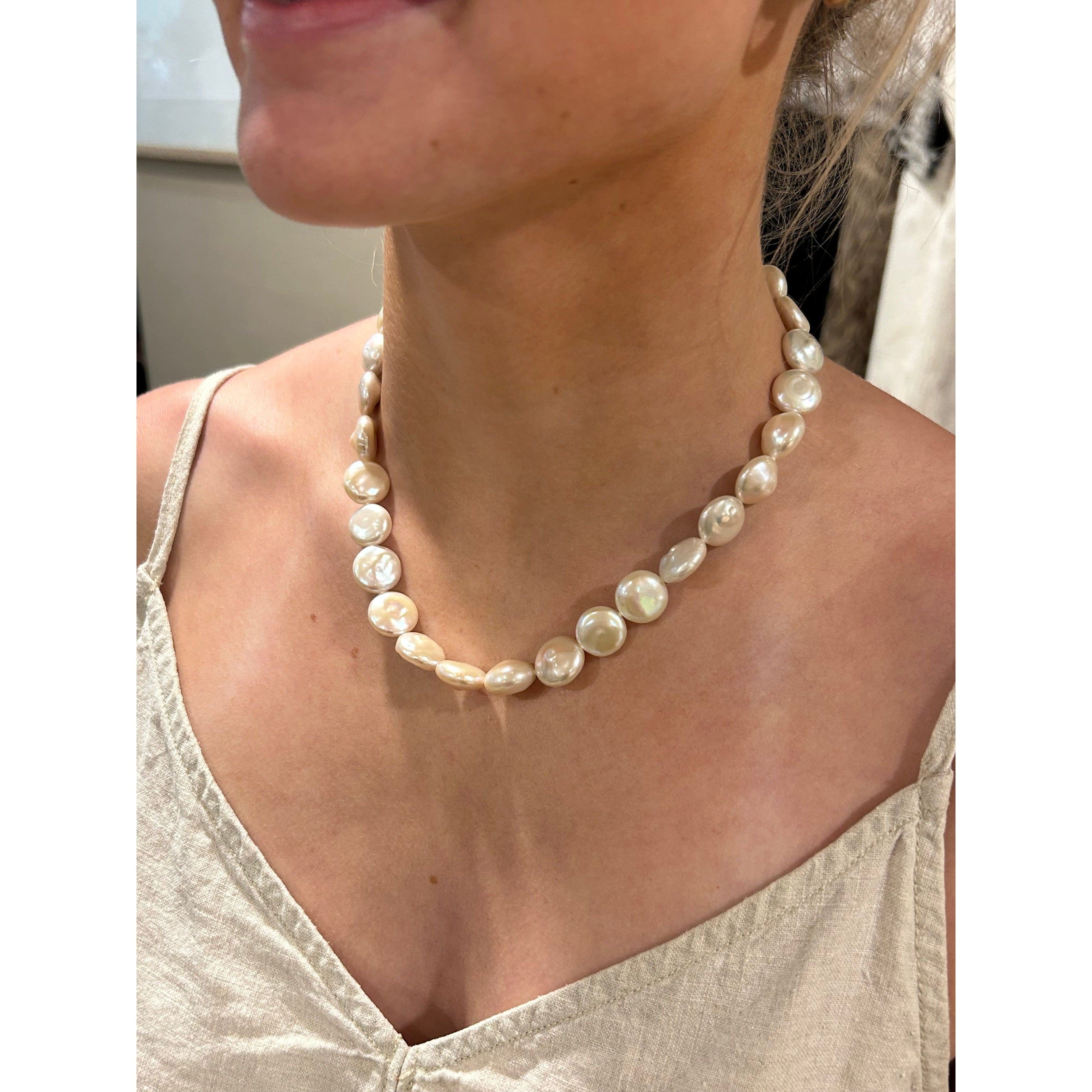 17” Coin Pearl Necklace
