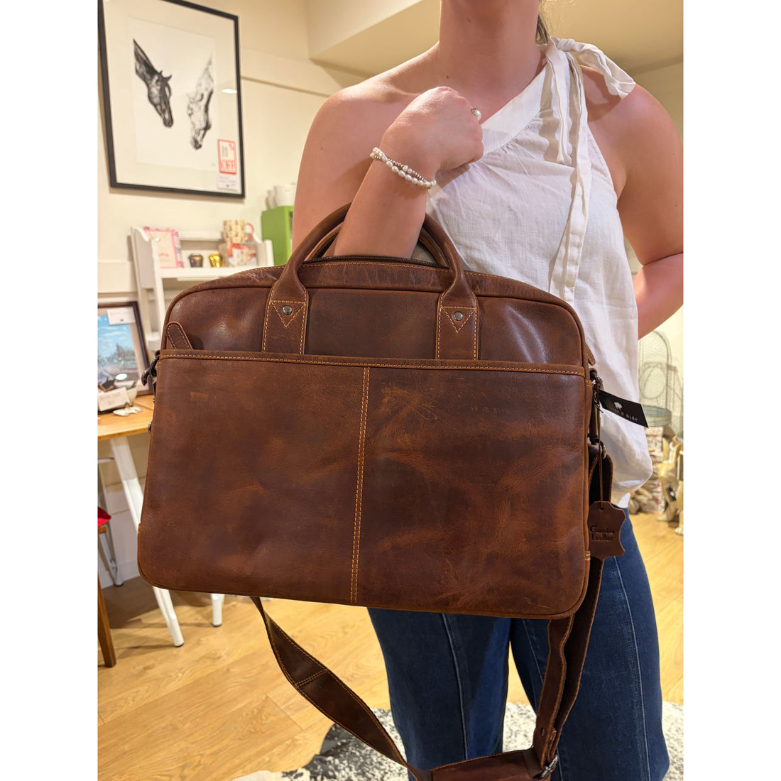 17” Leather Laptop Case - 2076