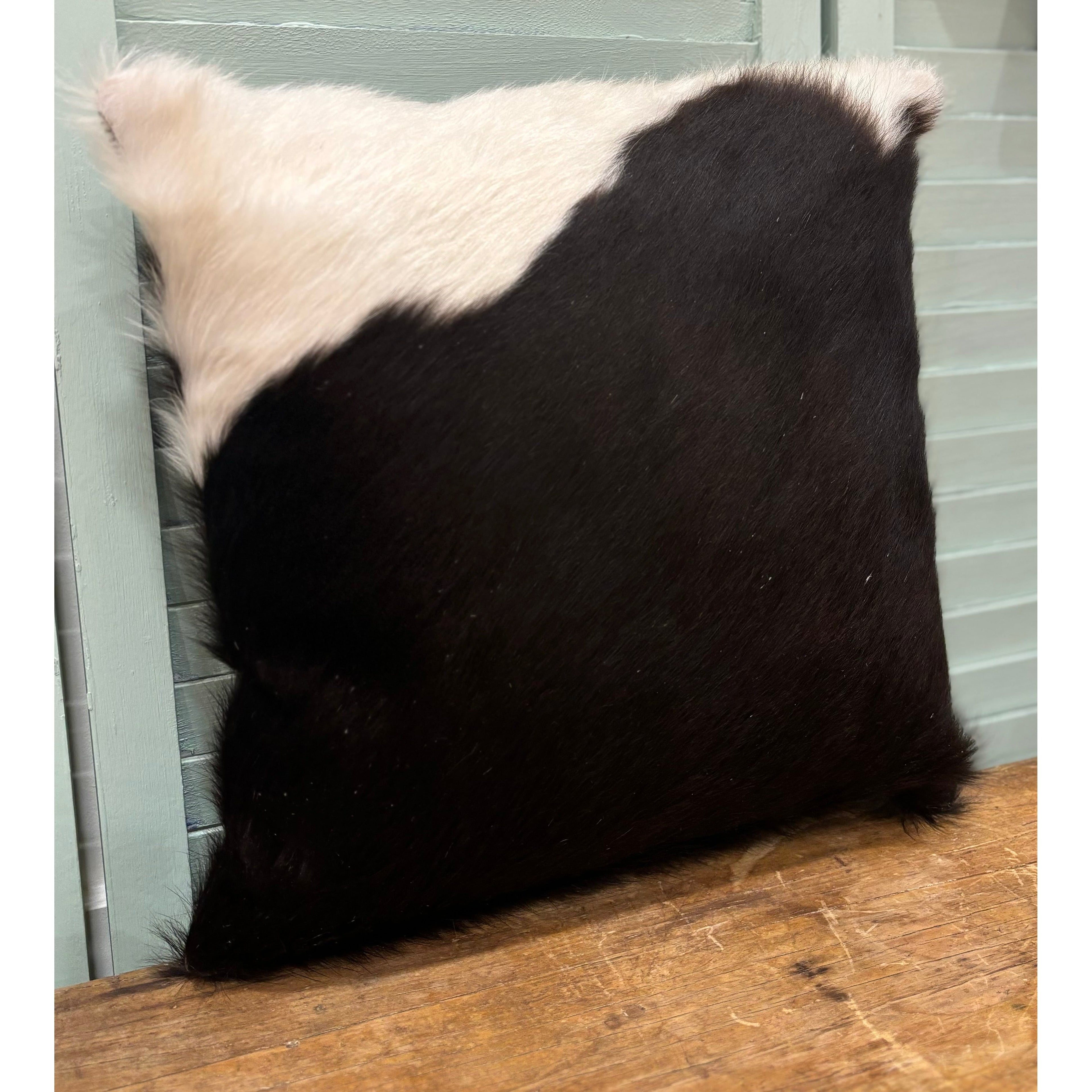 Hide and leather Cushion