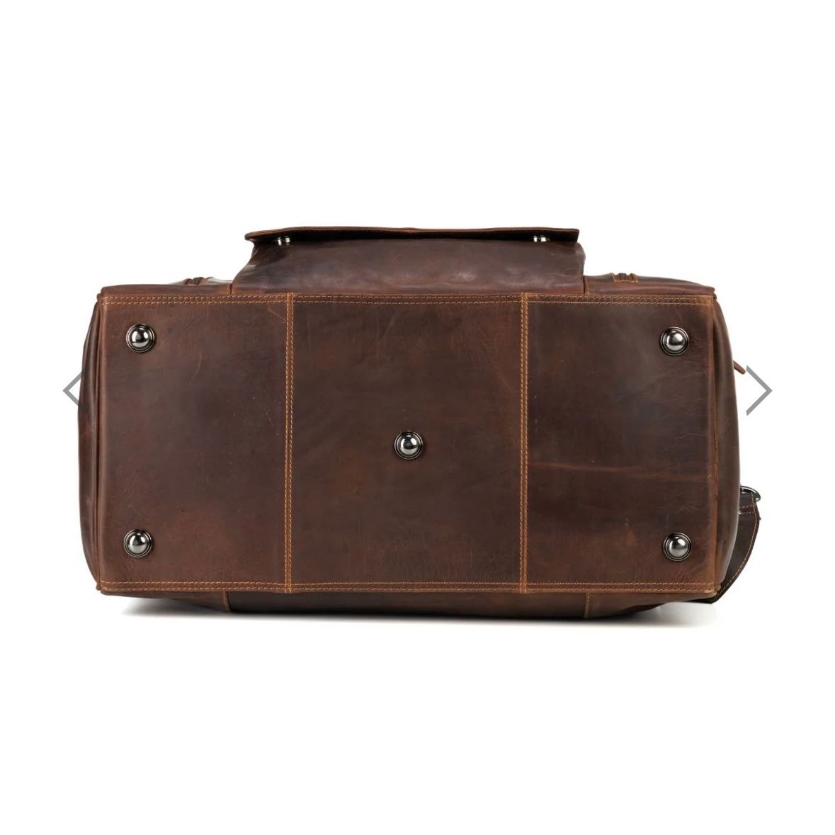 Leather travel bag large