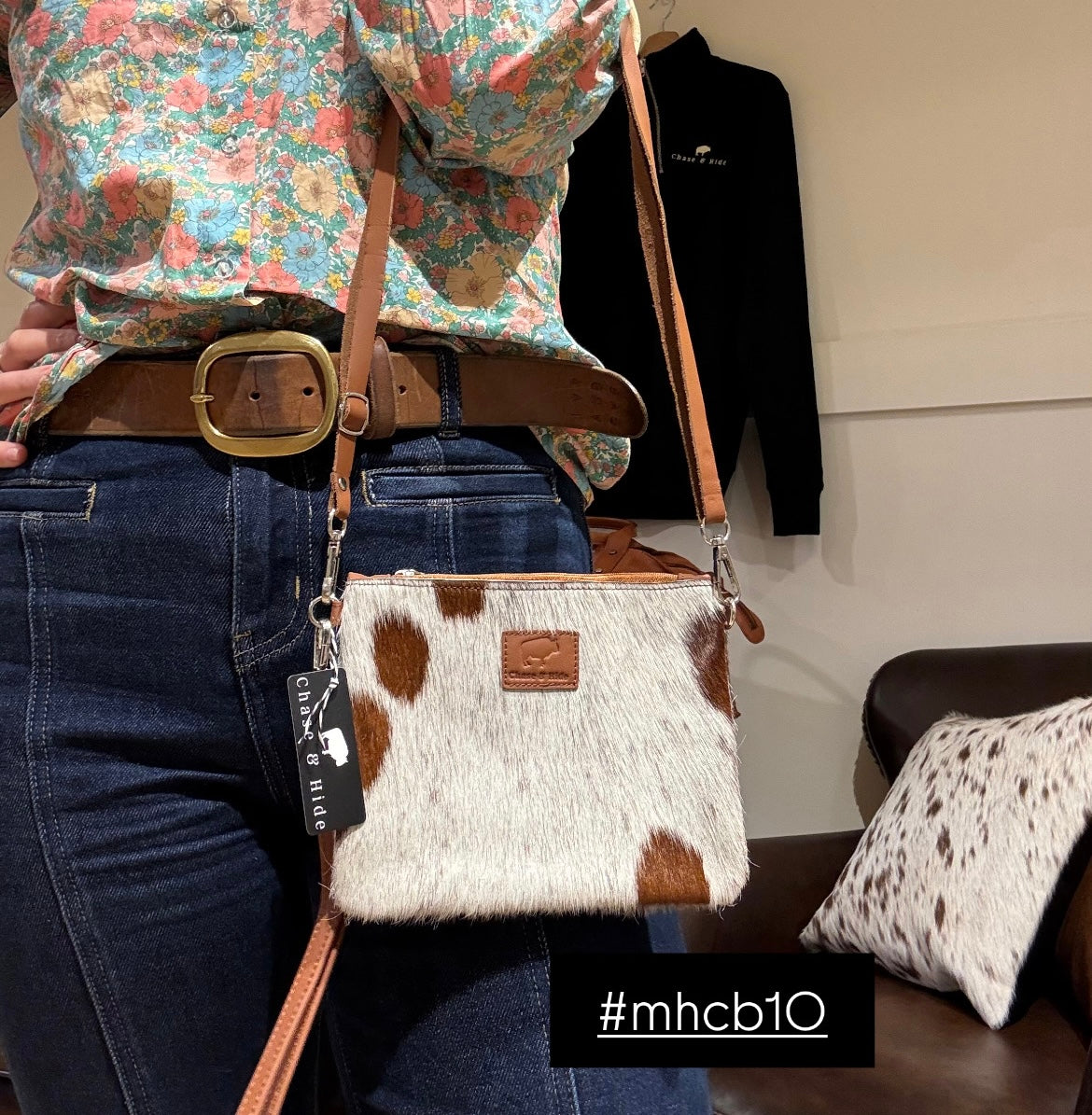 Midi Hide Clutch/ Crossbody bag