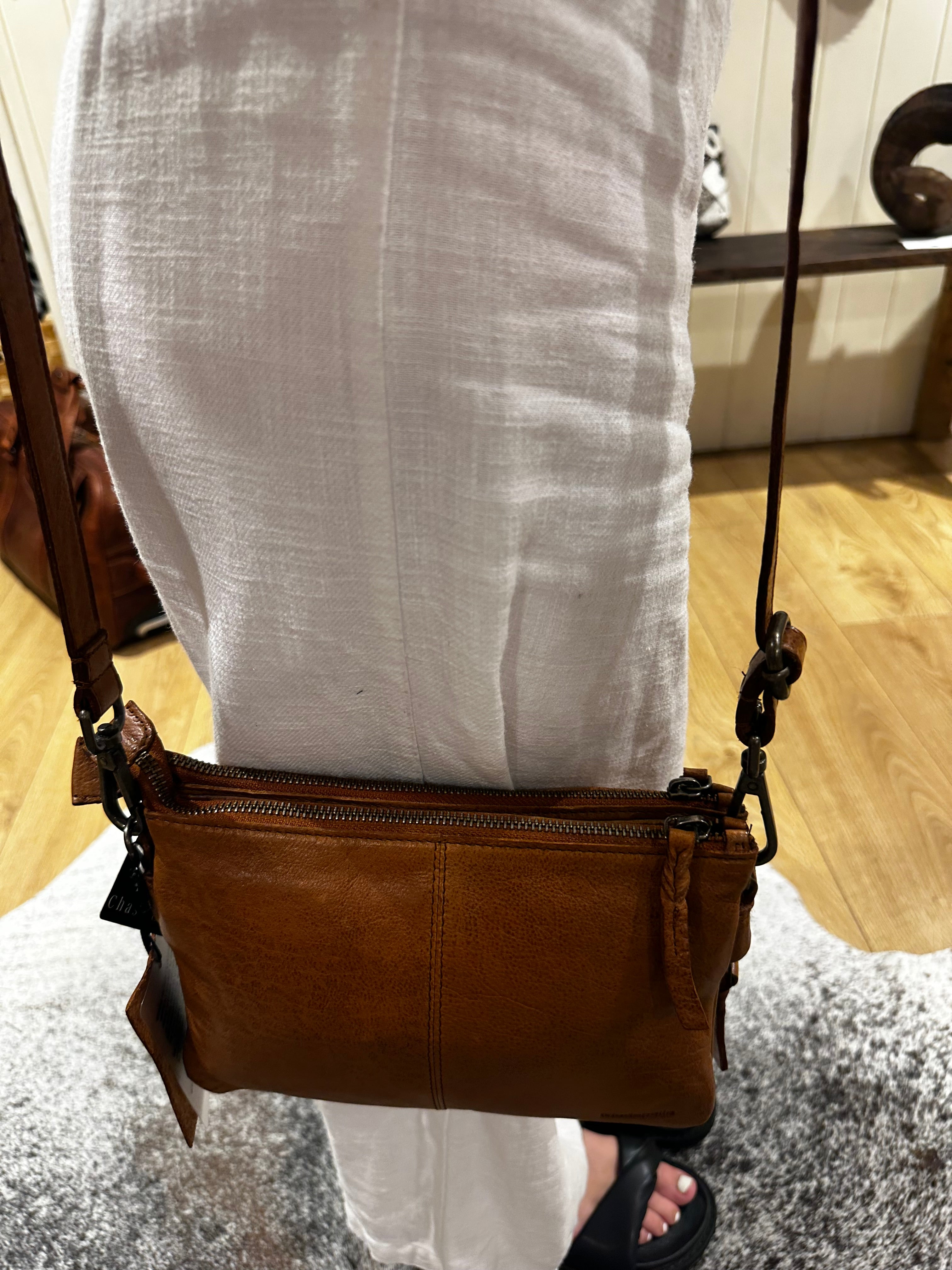 Leather cross body/ shoulder bag