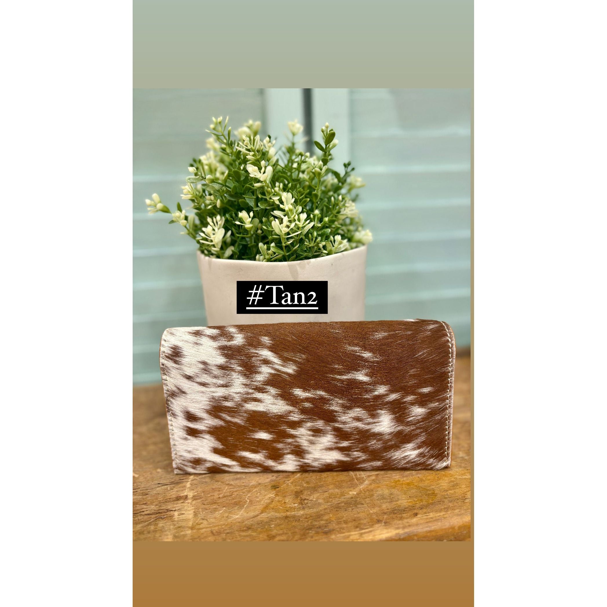 Hand Painted Tooling Leather Trifold Wallet – AW30