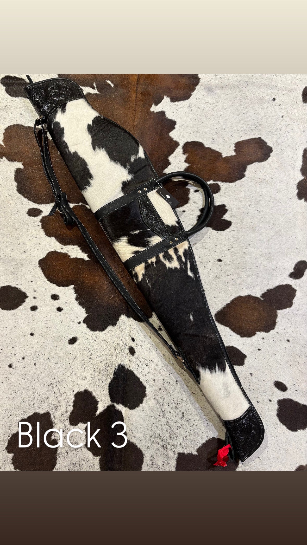 Rifle / Gun Case Cowhide and Tooling - Gun
