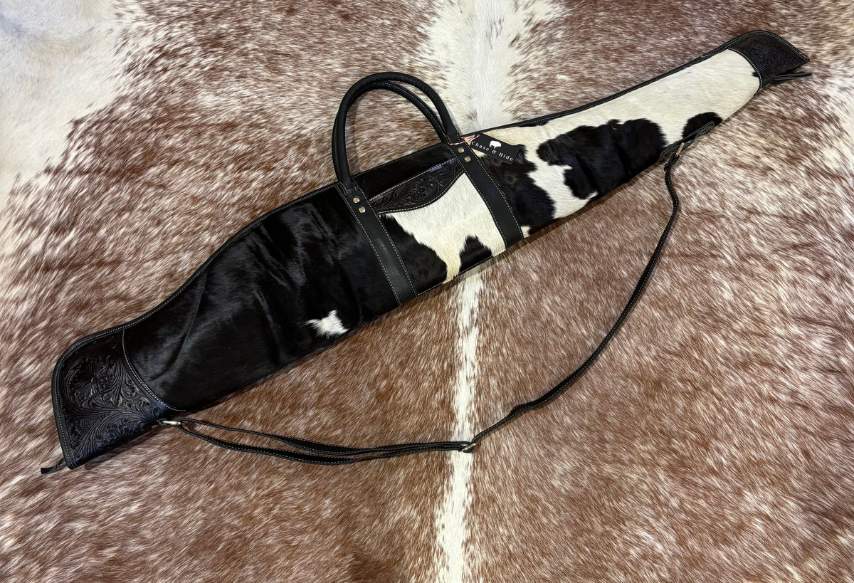 Rifle / Gun Case Cowhide and Tooling - Gun