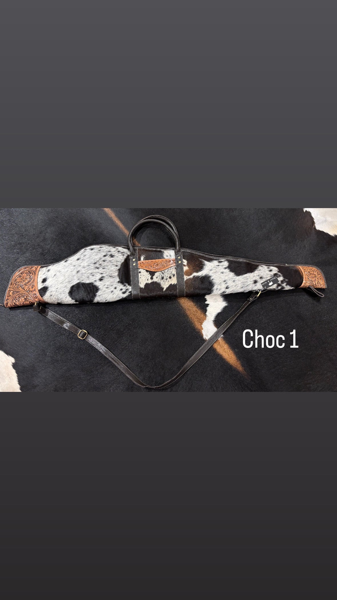 Rifle / Gun Case Cowhide and Tooling