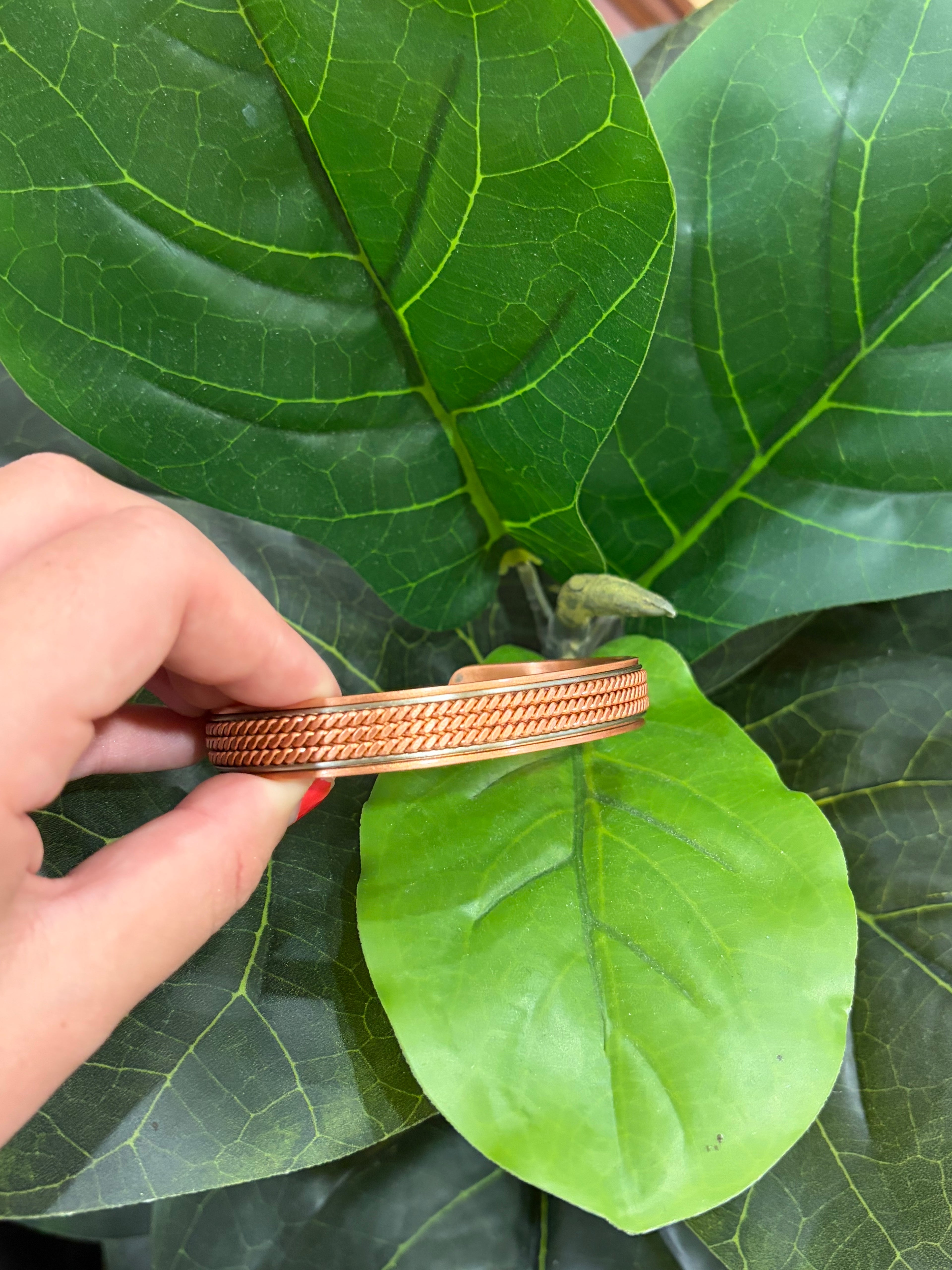 Triple Twist Copper Band