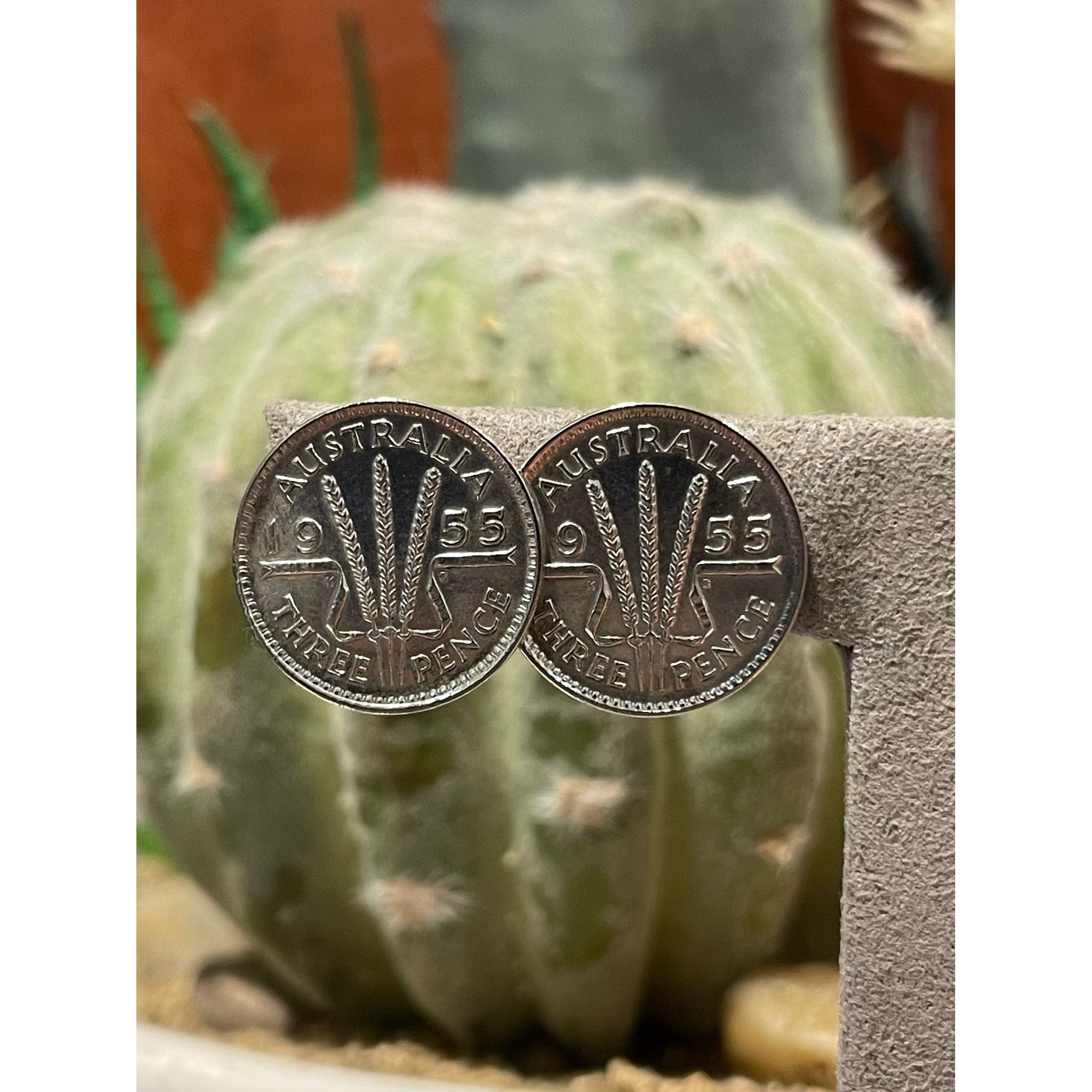 Three pence & Six Pence Coin studs