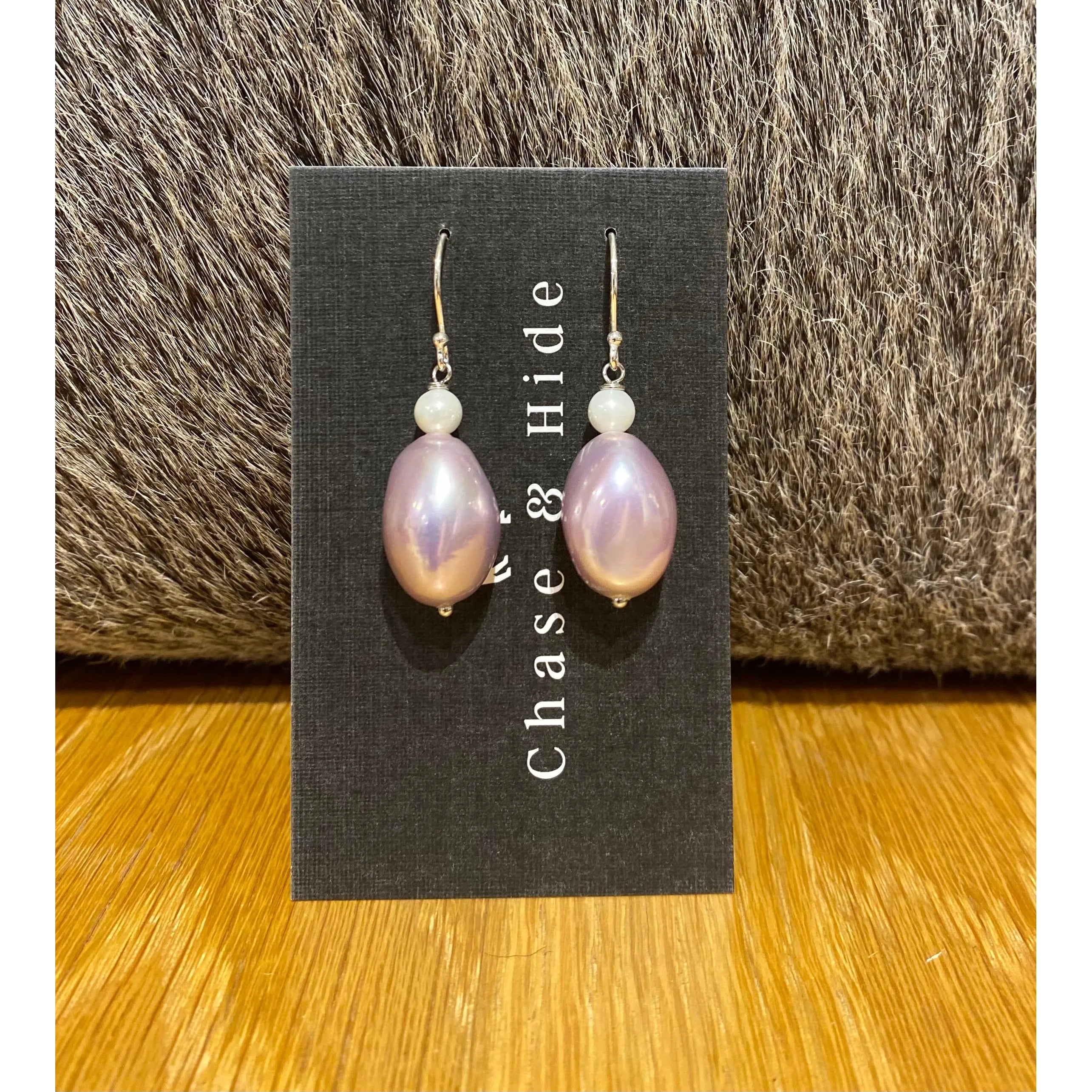 Blush Spanish Faux Pearl Hooks