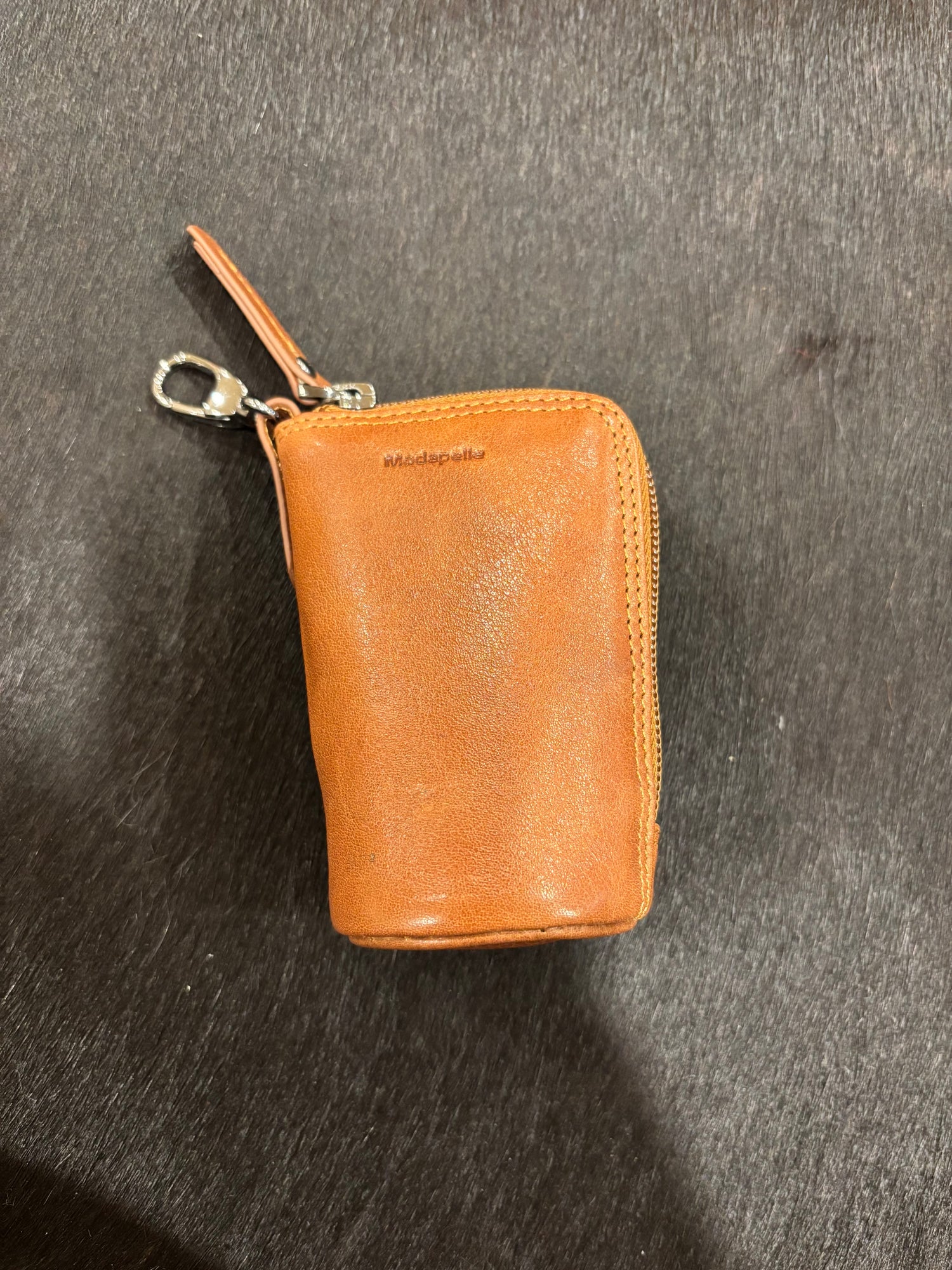 Vintage Leather Coin/Money Keychain 3116