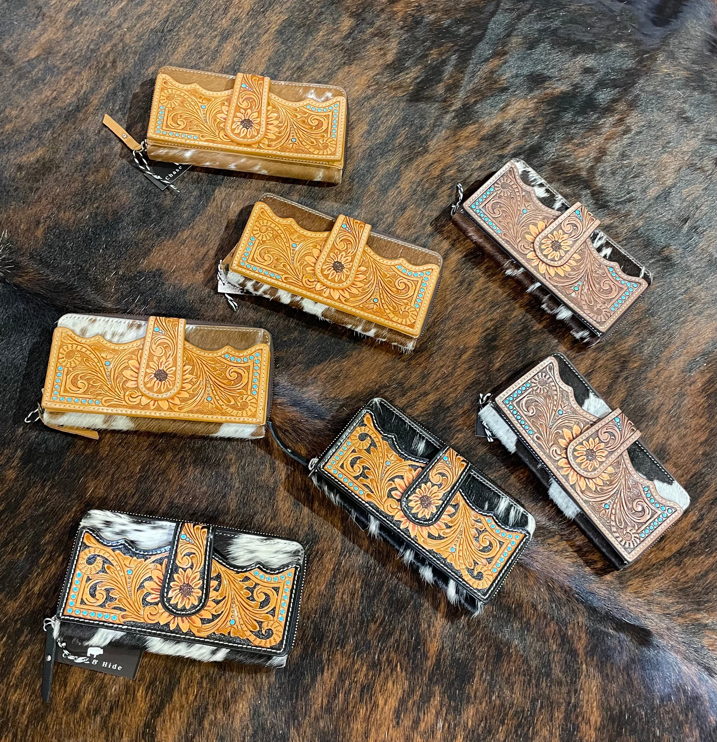 Sunflower Tooling Wallet -