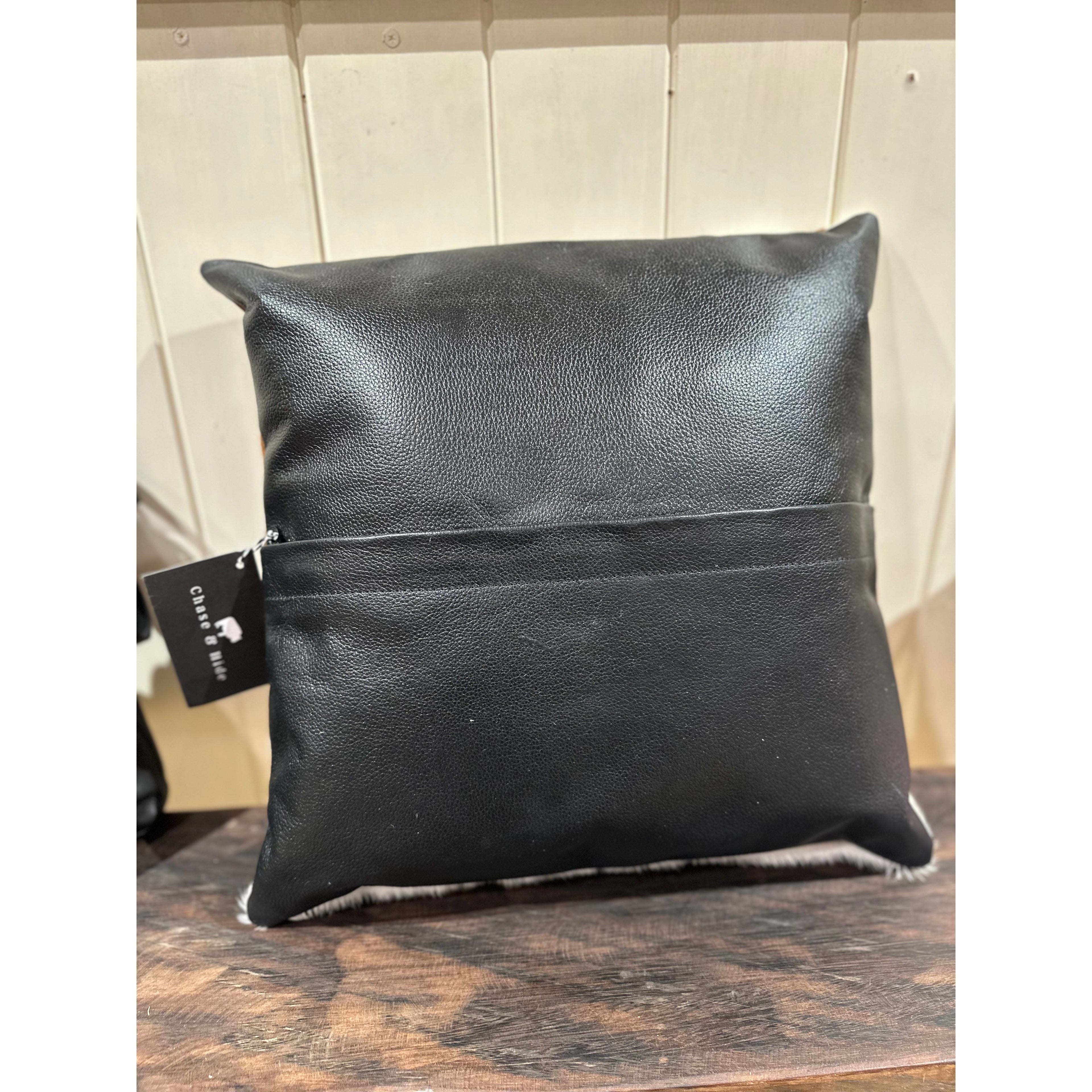 Hide and leather Cushion