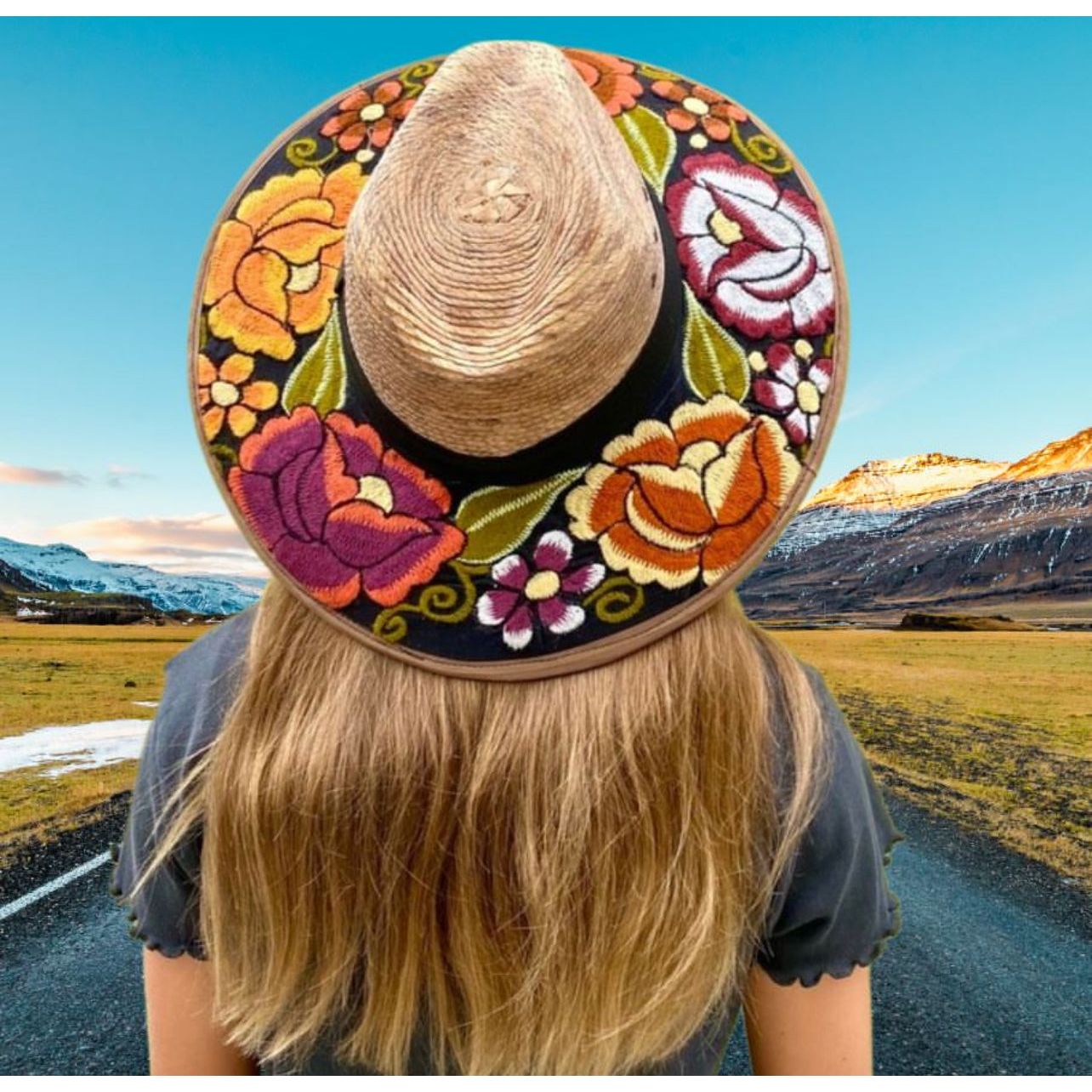 Patterned Wide Brim Hats Click for more designs !