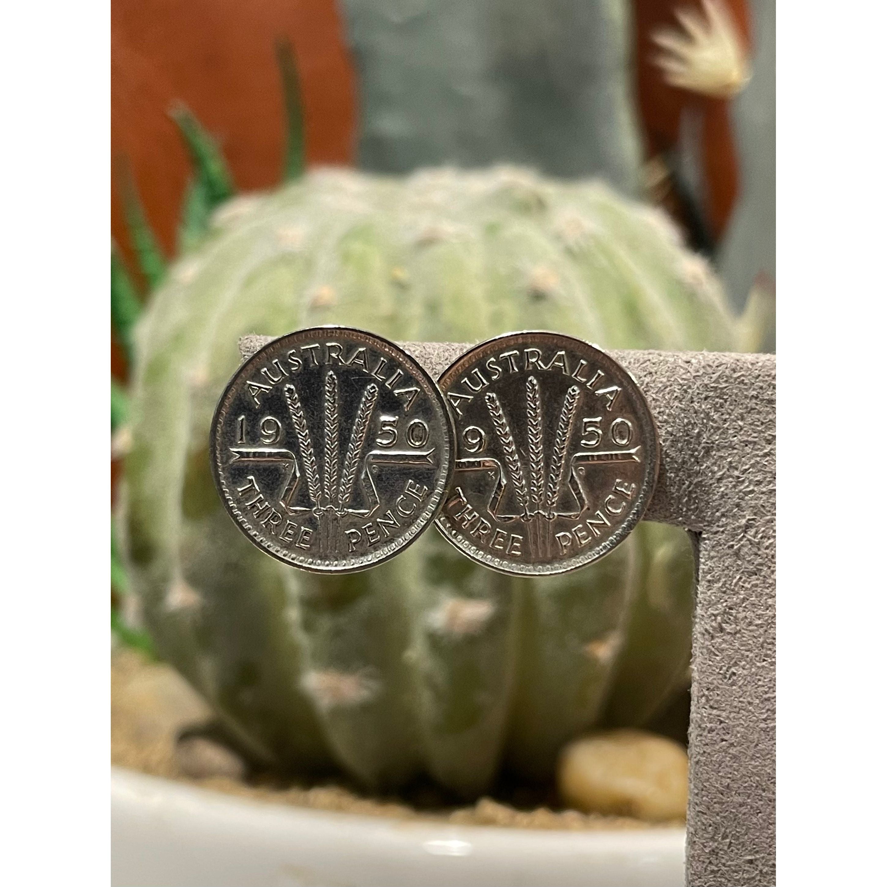 Three pence & Six Pence Coin studs