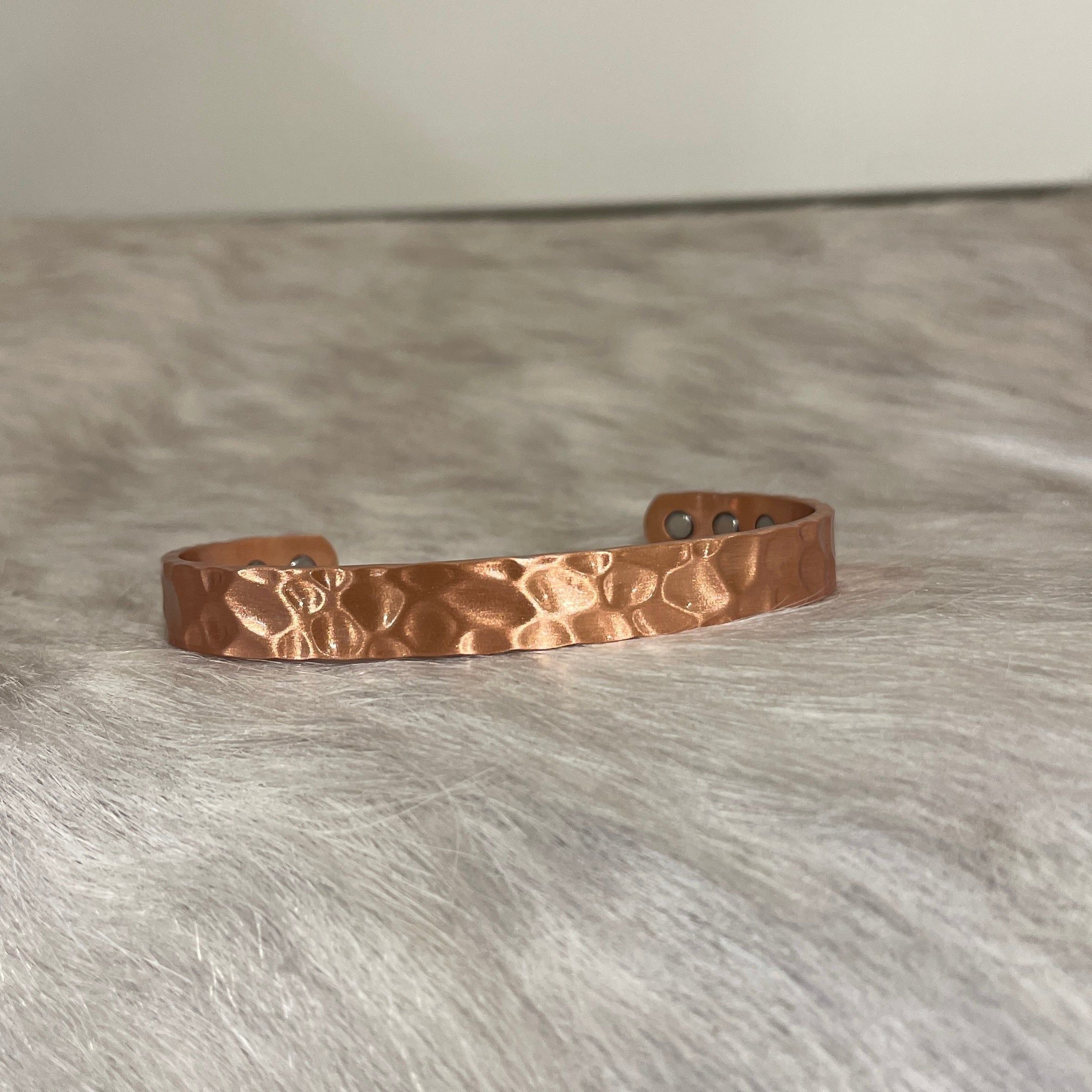 Copper Band Hammered