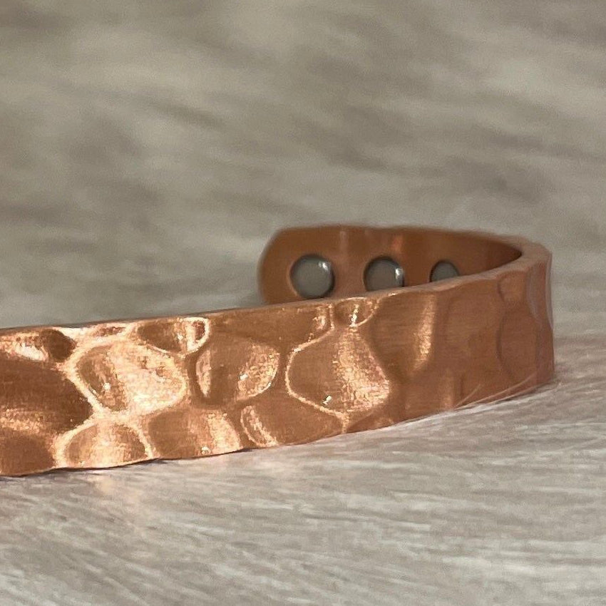 Copper Band Hammered