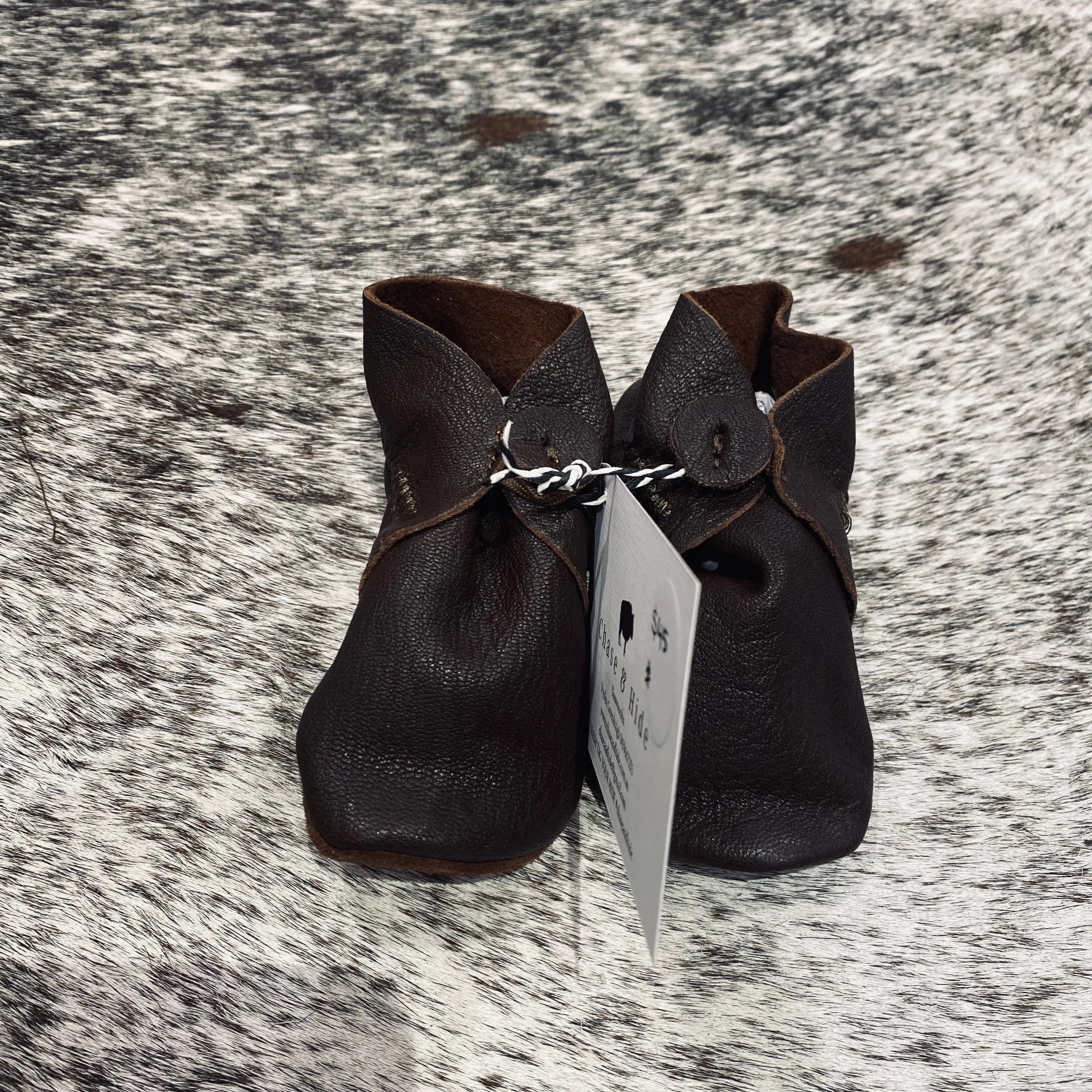 Leather Baby Booties