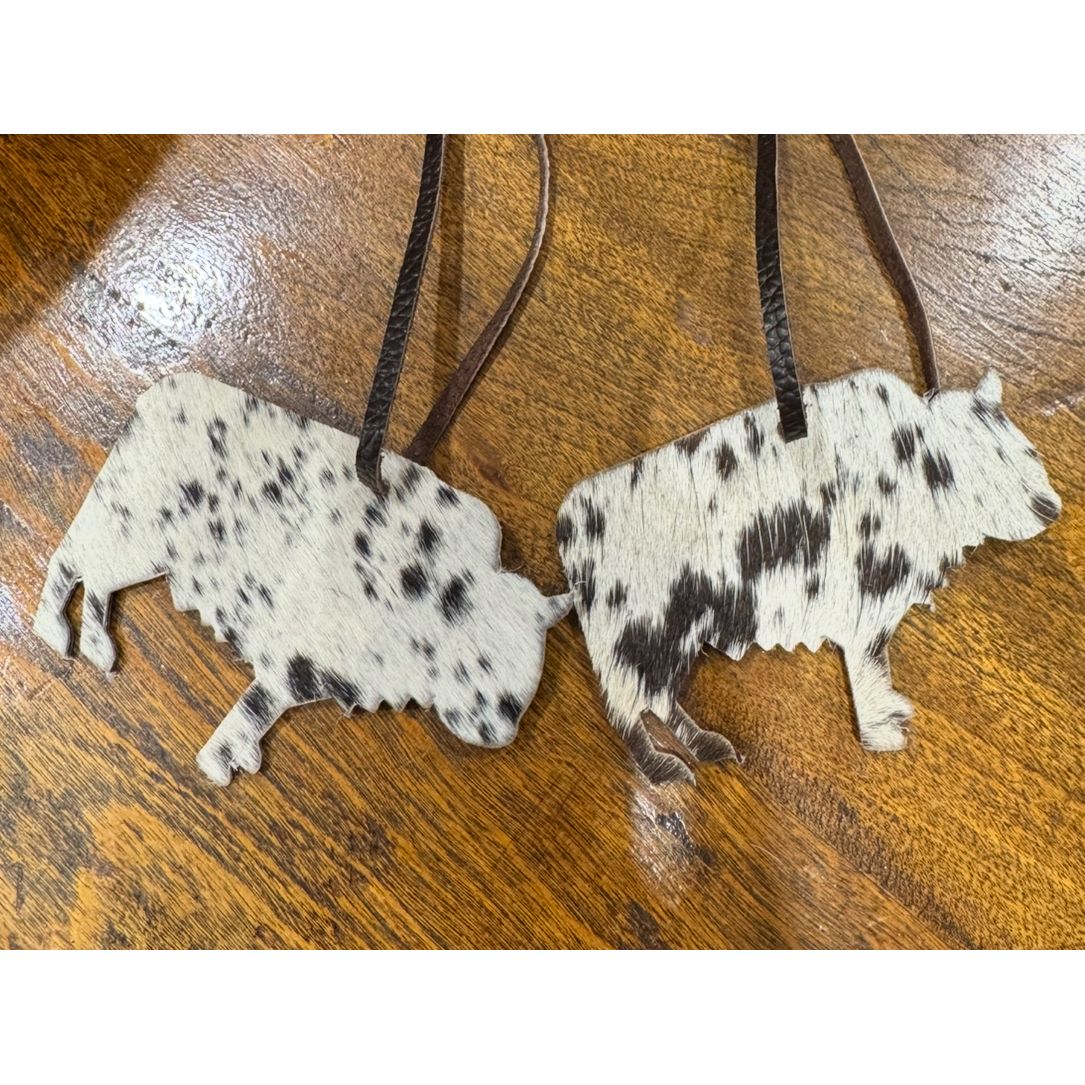 Bison Decoration brown / white