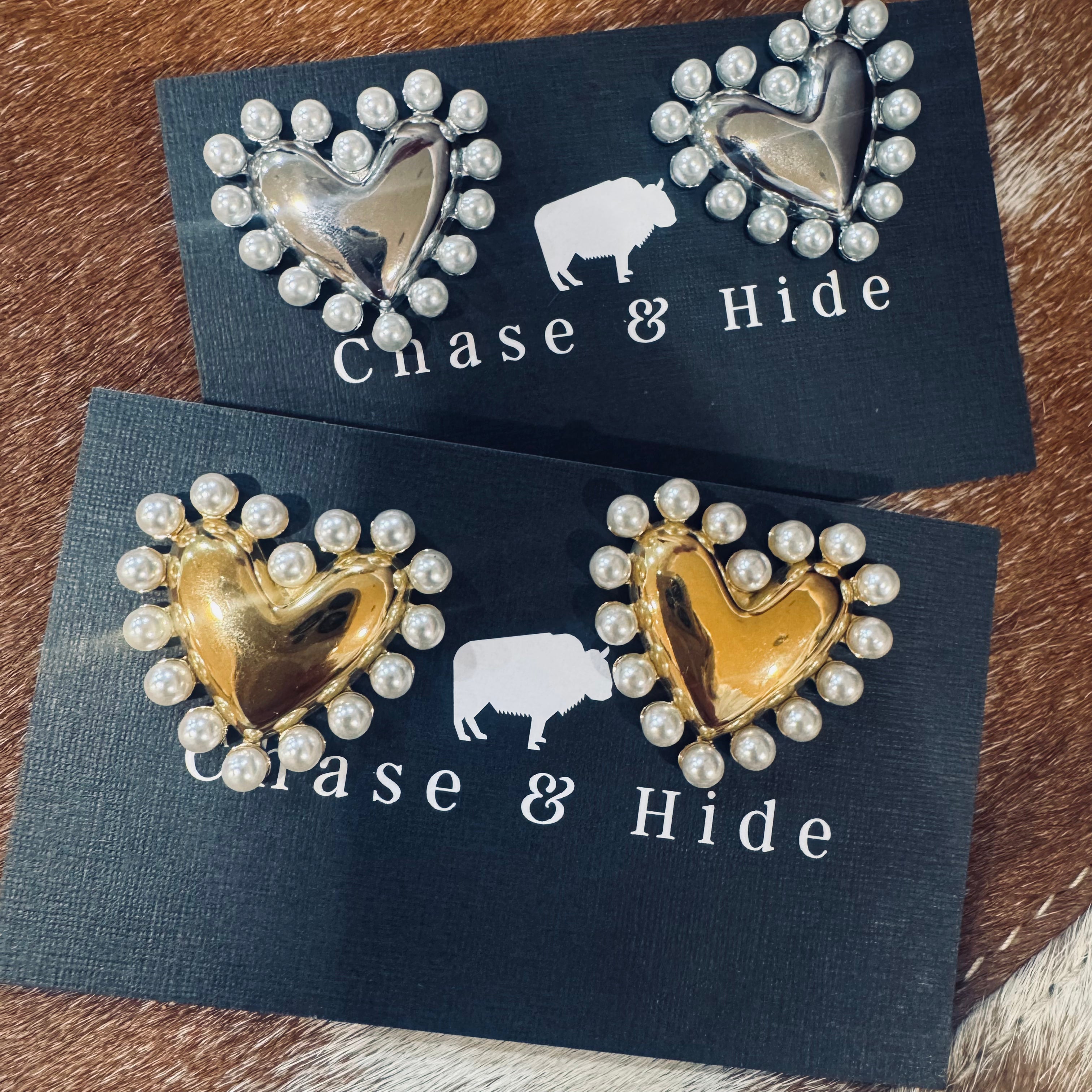 Rodeo Heart Stud Earrings