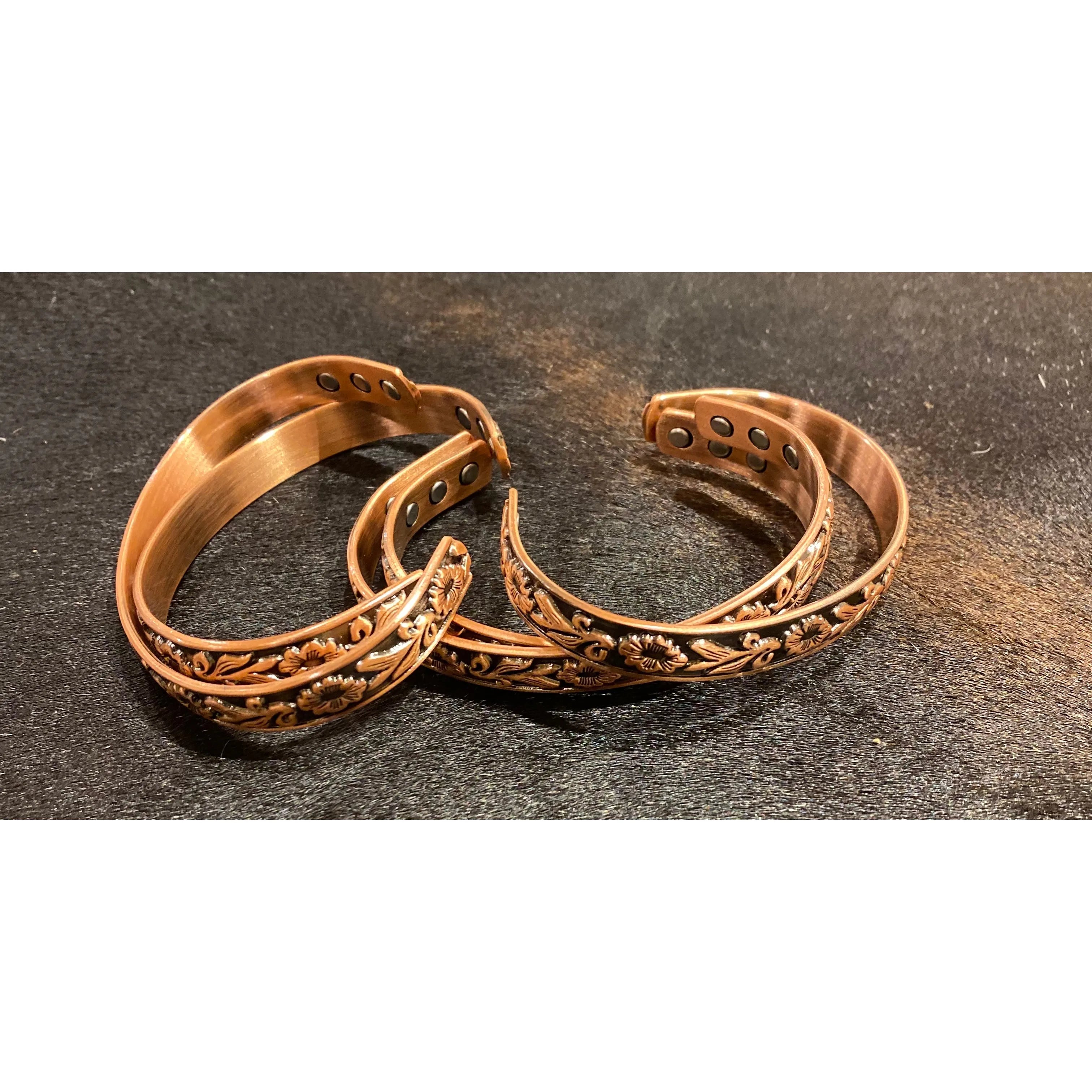 Copper Band Dark Floral