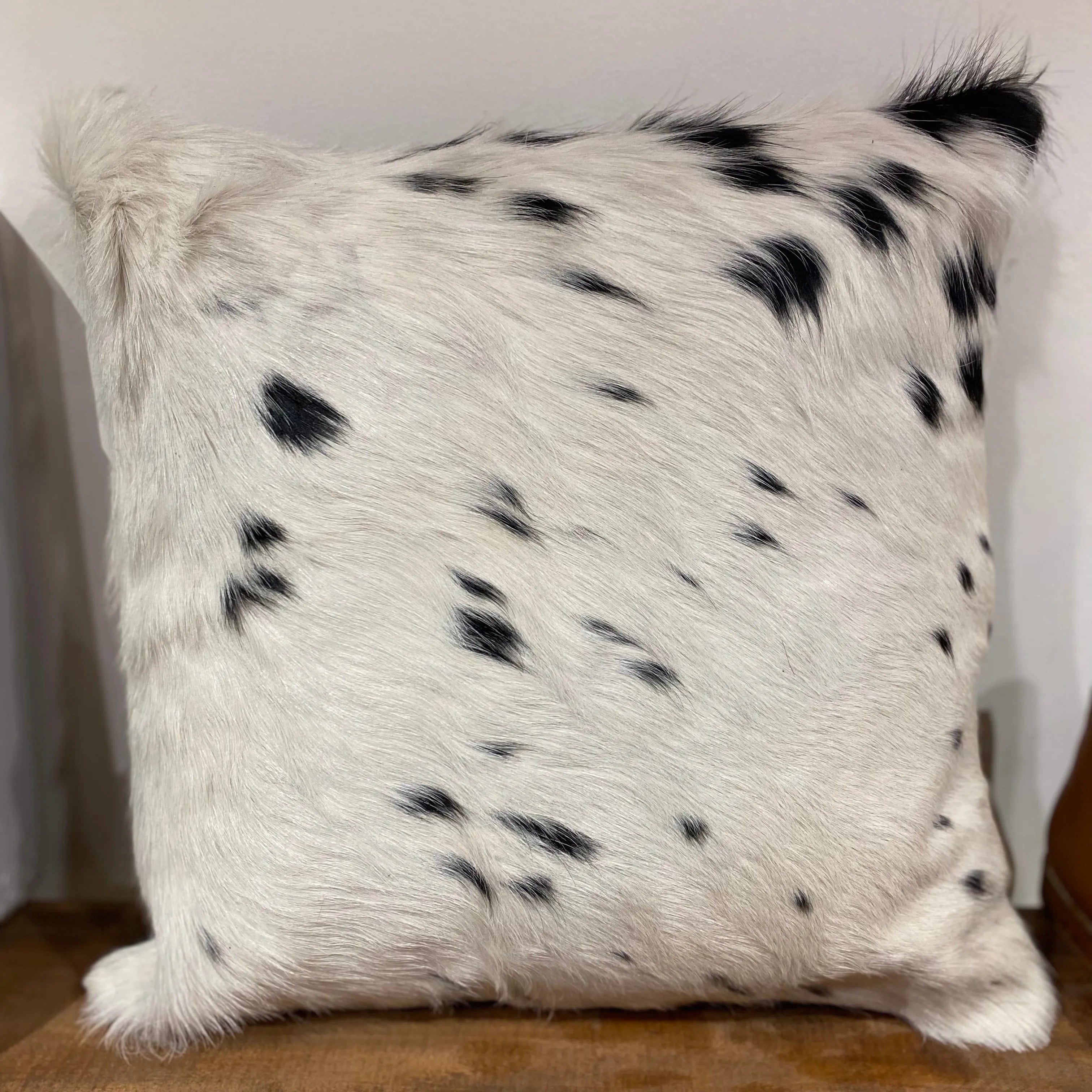 Hide and leather Cushion