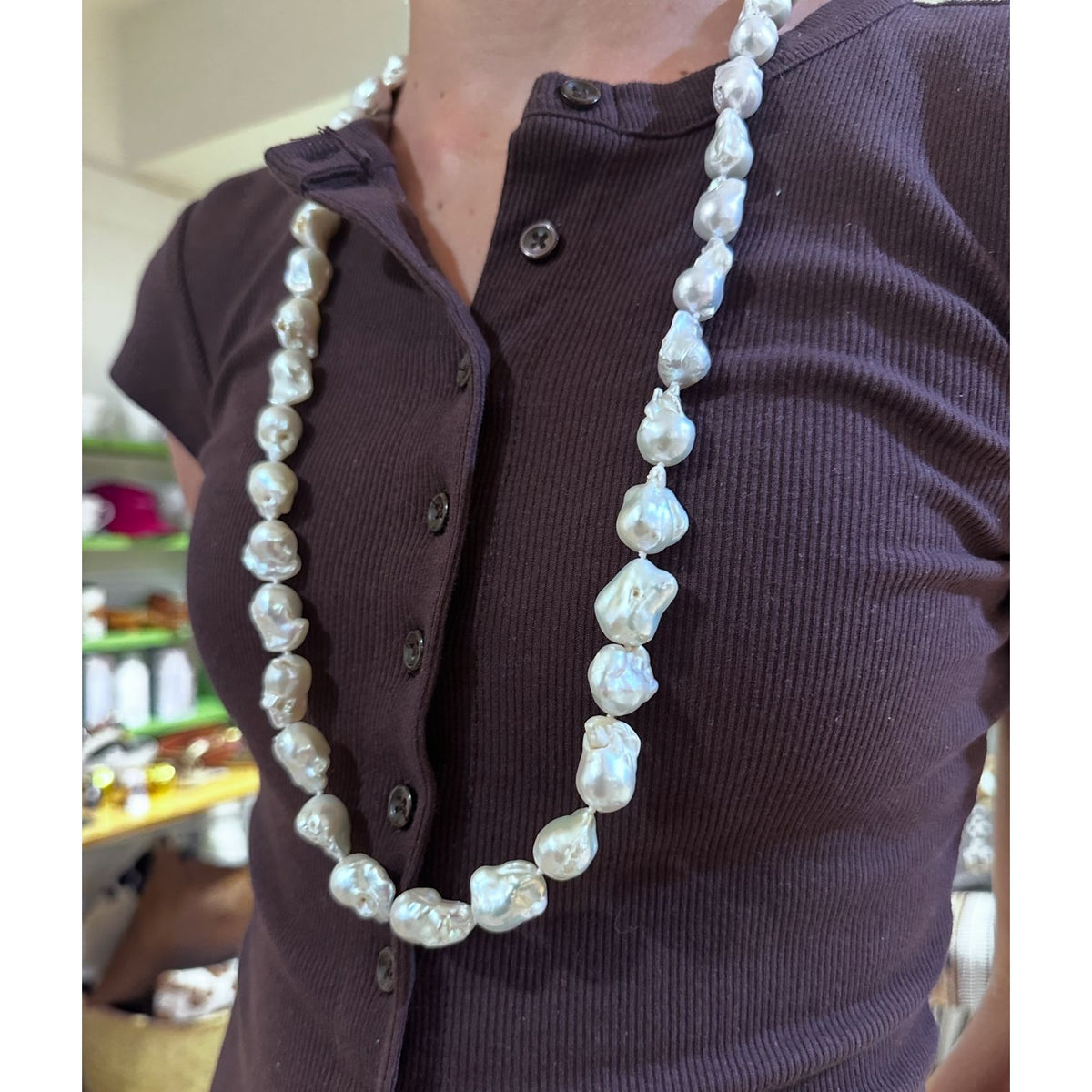 Baroque 32” inch length necklace