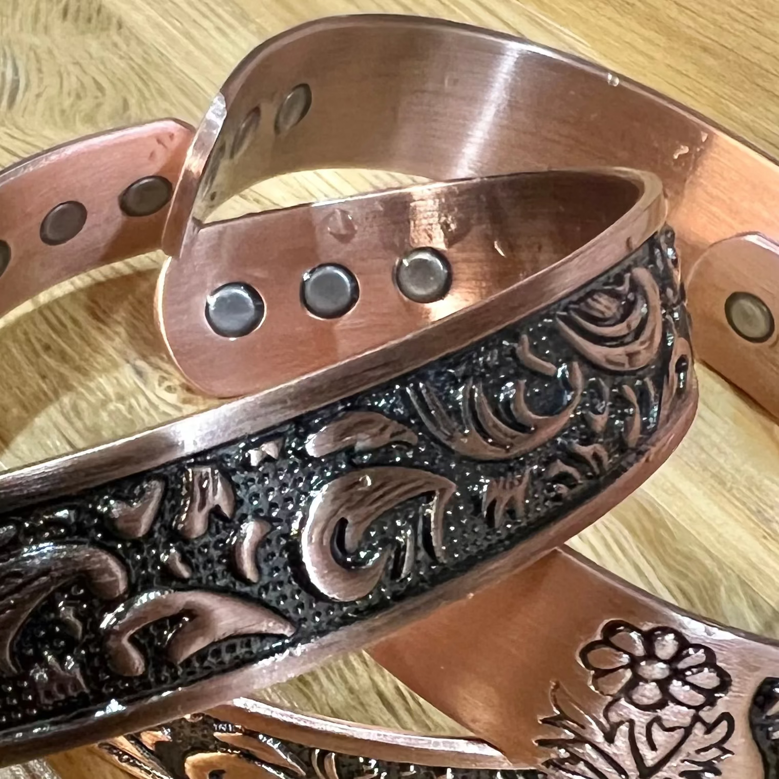 Copper Band Floral Thick