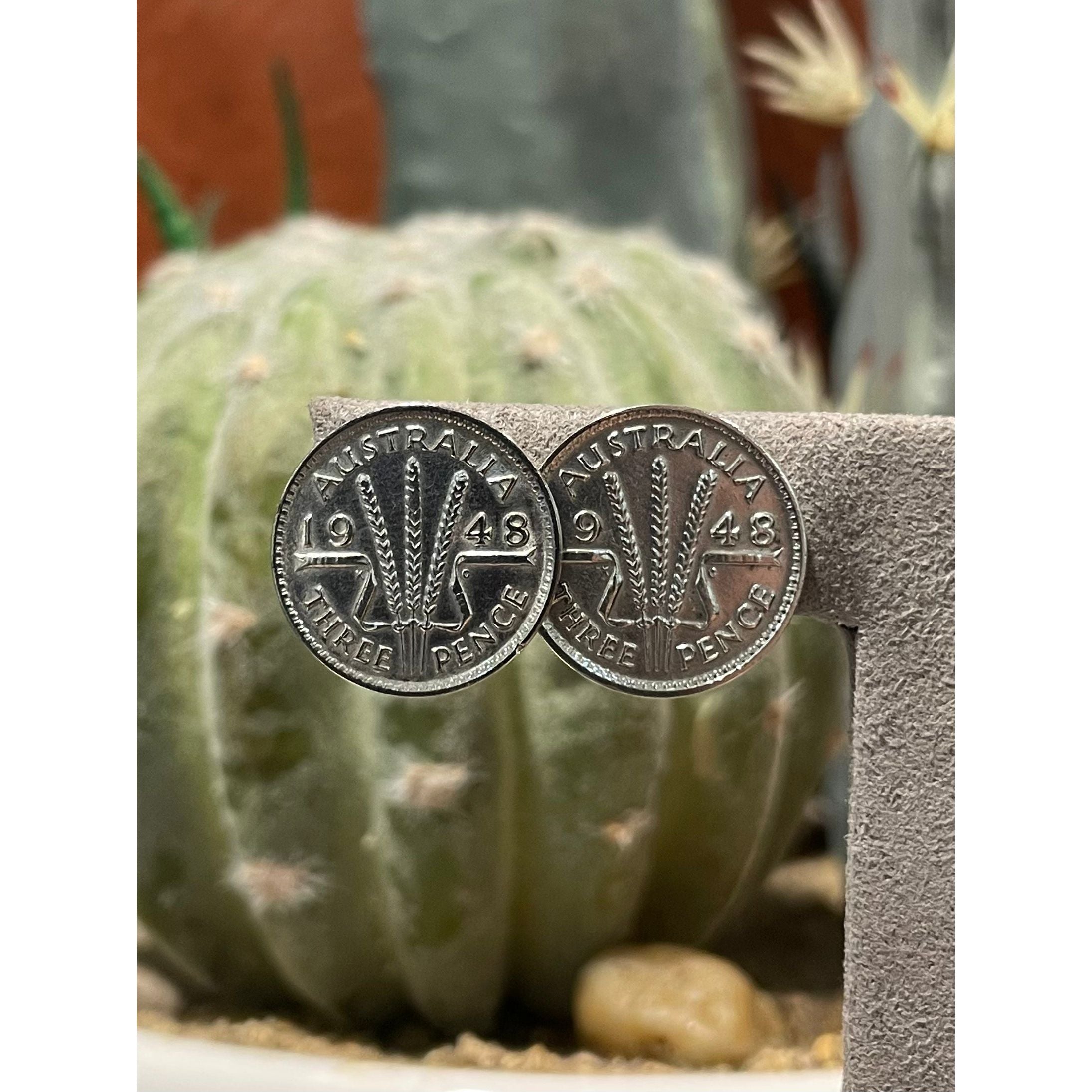 Three pence & Six Pence Coin studs
