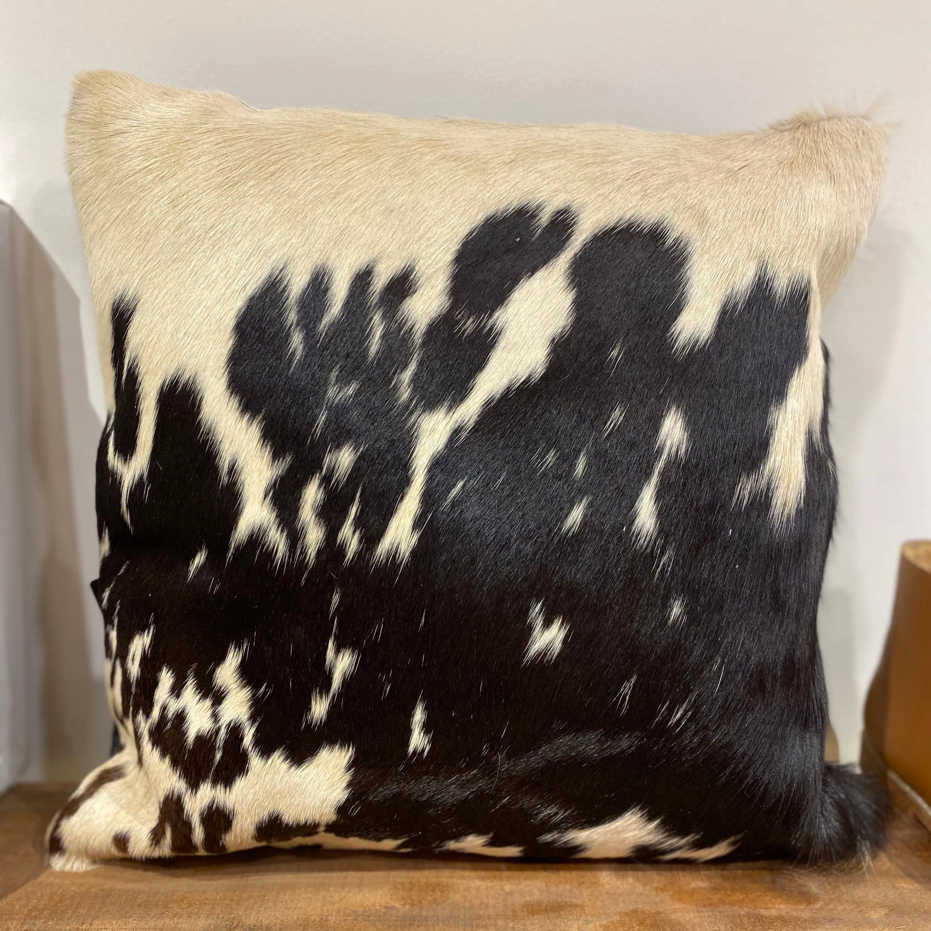 Hide and leather Cushion