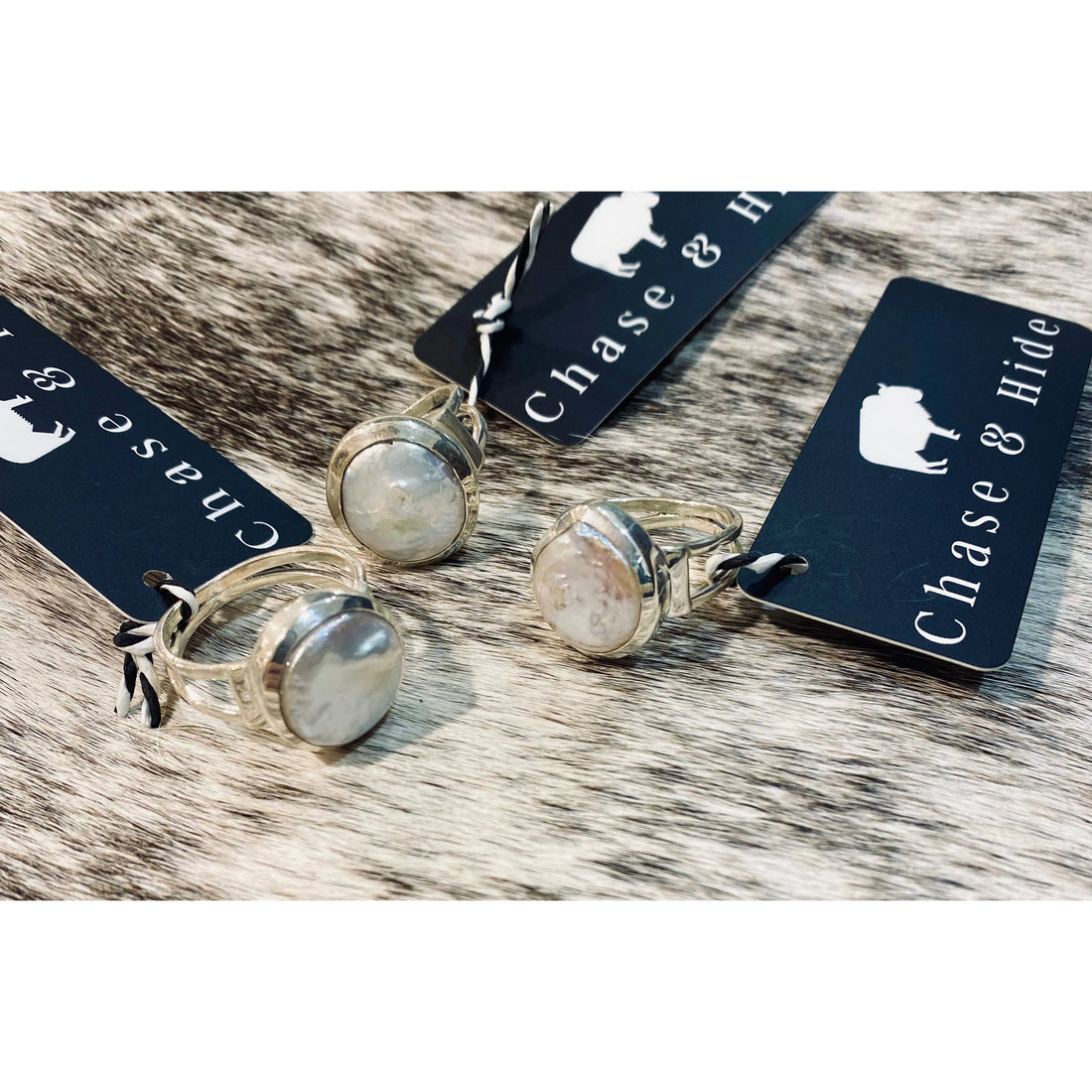 Freshwater Coin Pearl Silver Ring