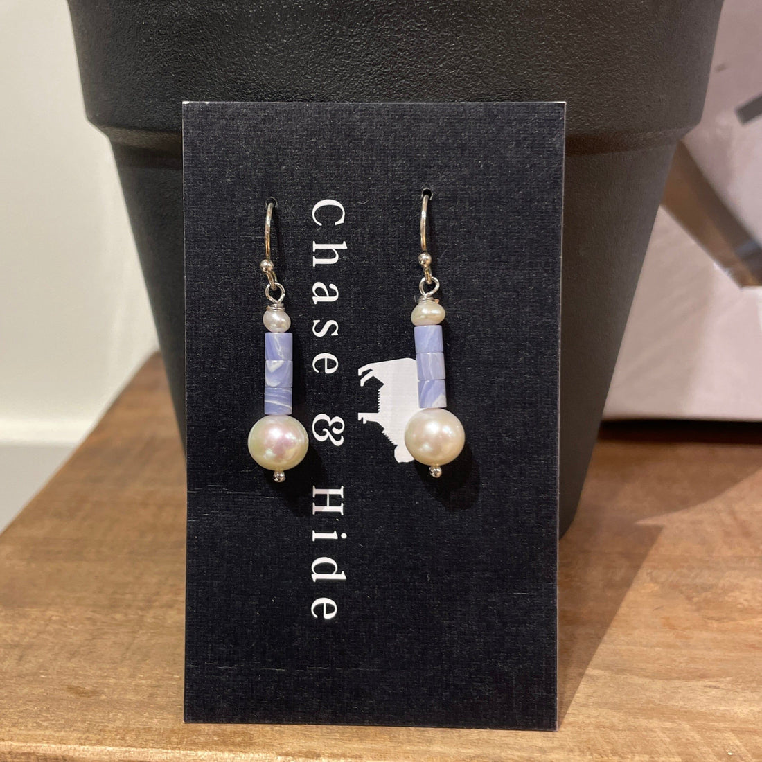 Wisteria Purple drop earrings