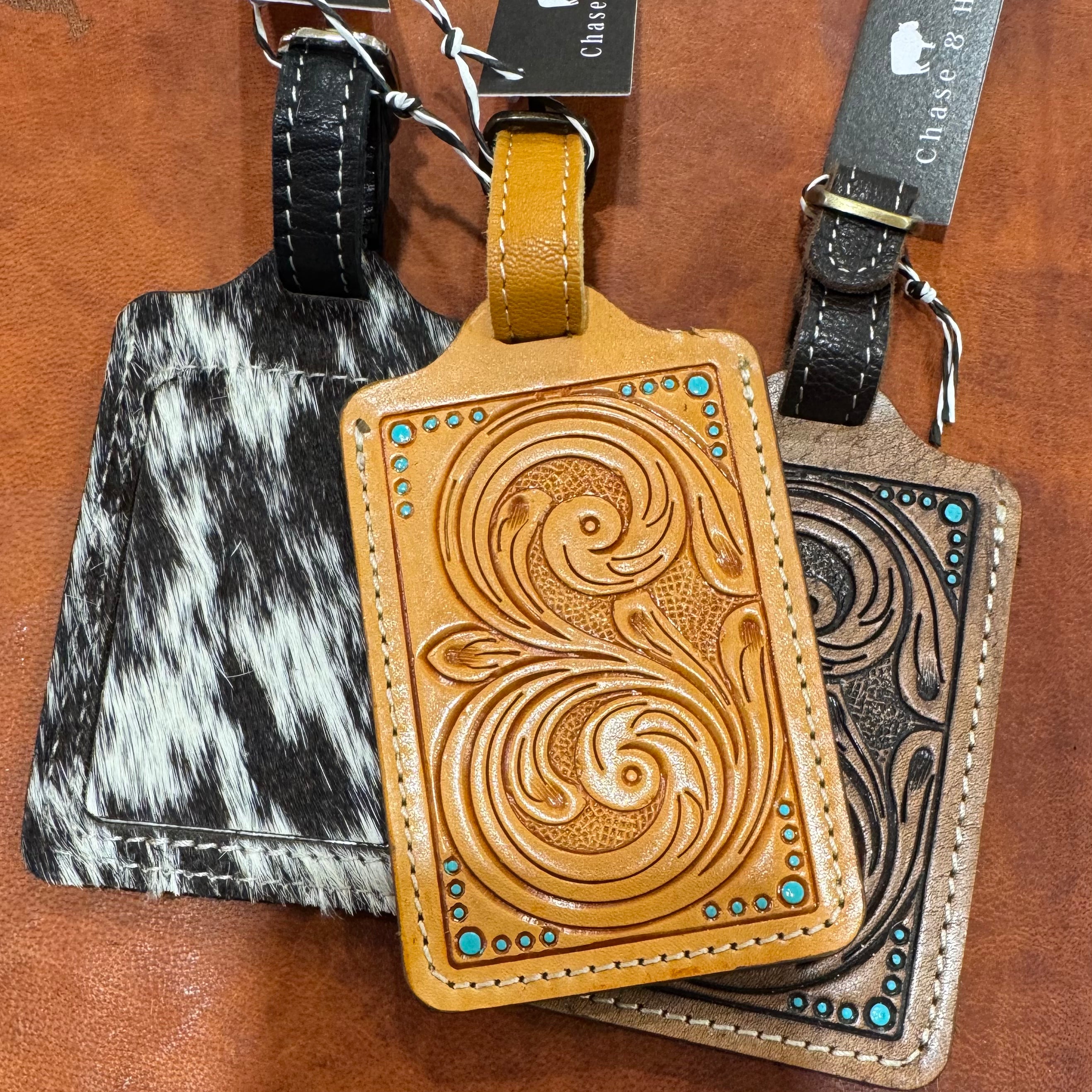 Tooled Luggage Tag