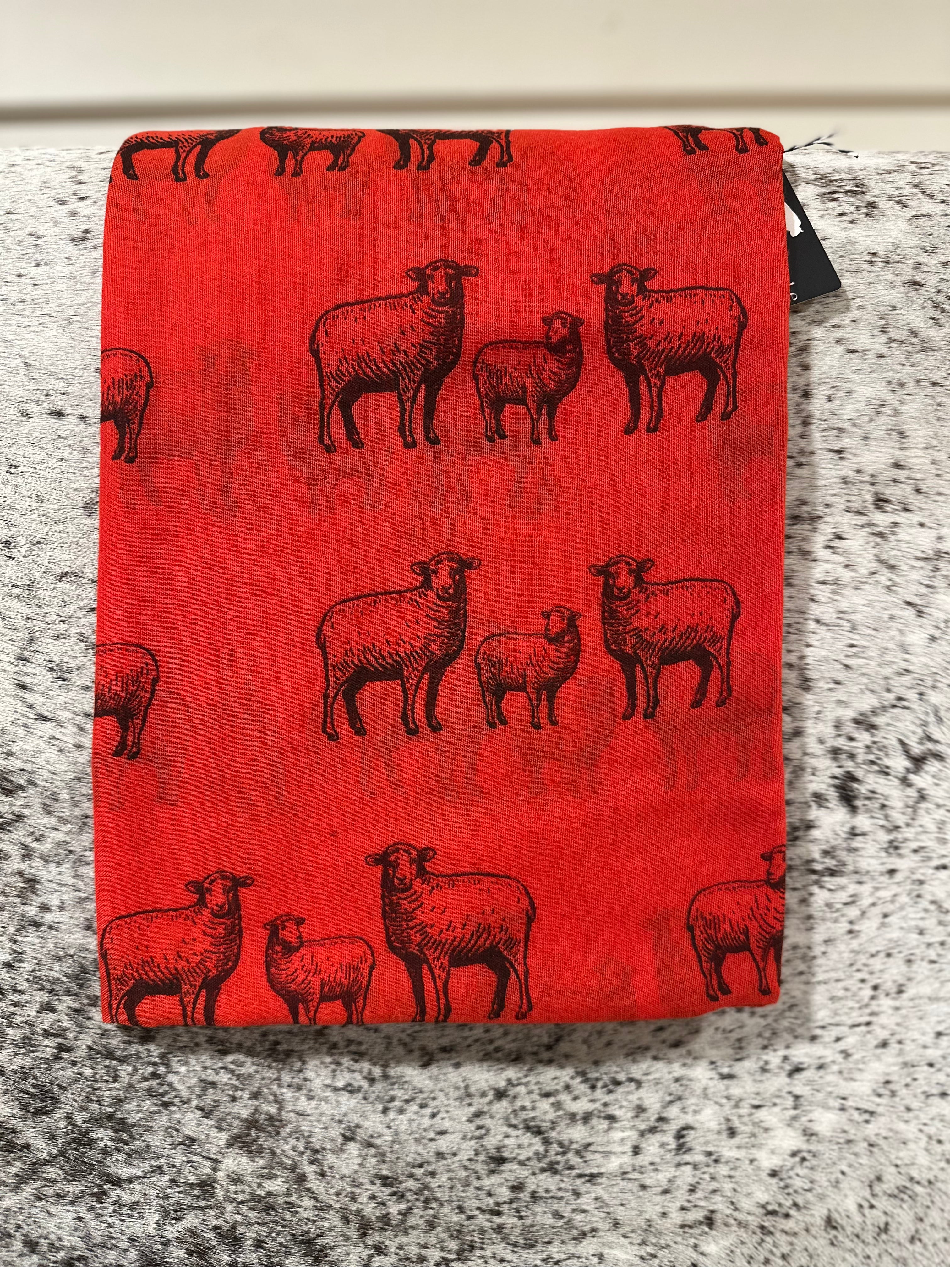 Sheep family scarf