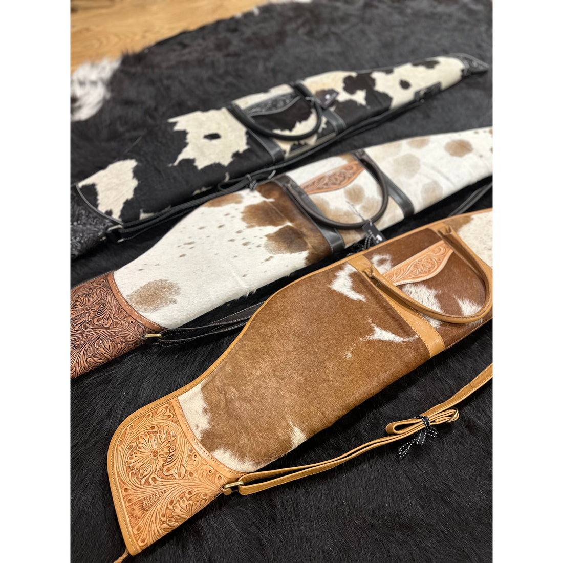 Rifle / Gun Case Cowhide and Tooling - Gun