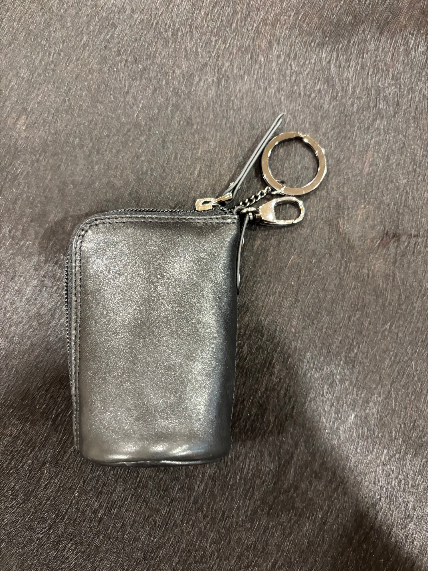 Vintage Leather Coin/Money Keychain 3116