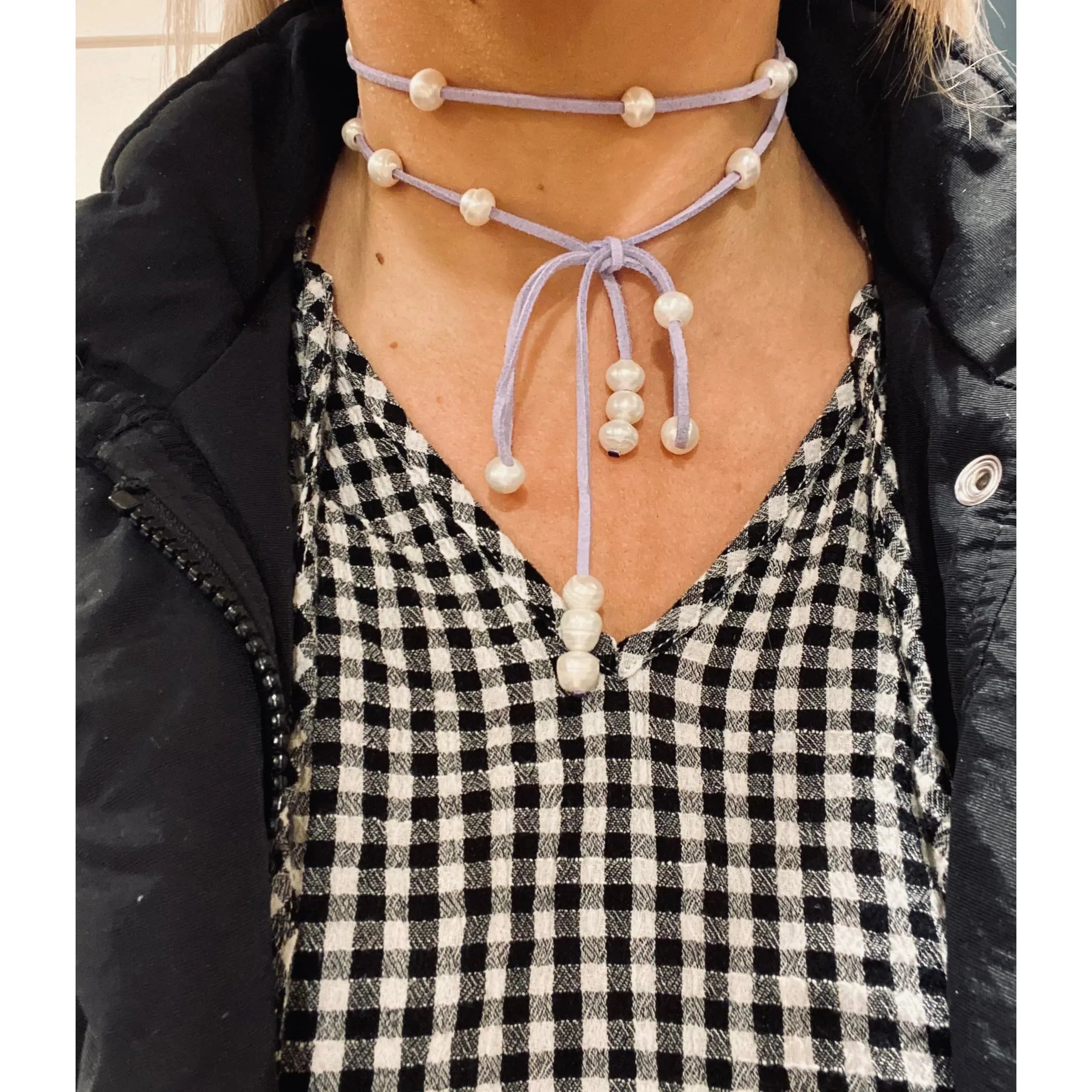 Pearl Lariat Purple