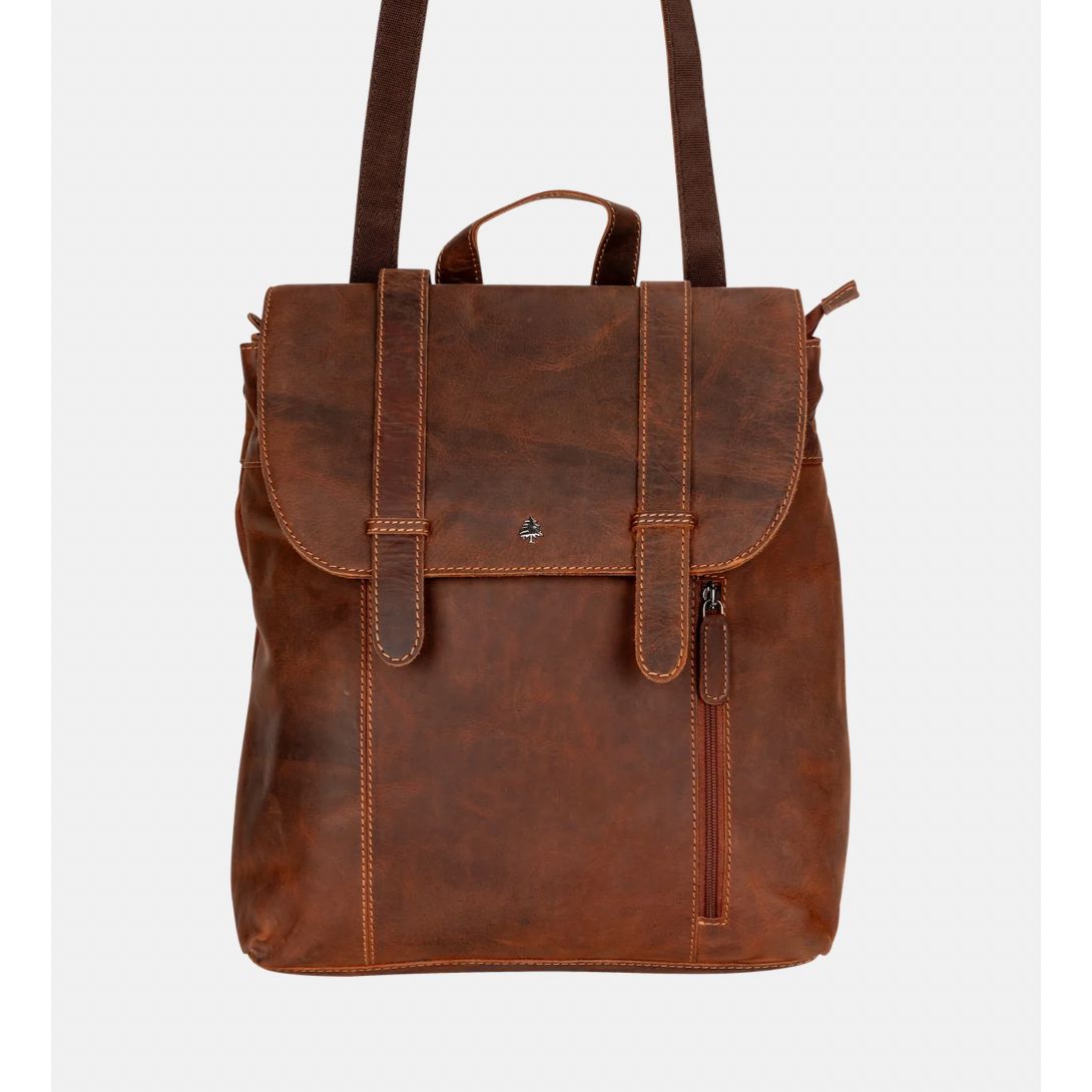 Convertible Leather Backpack
