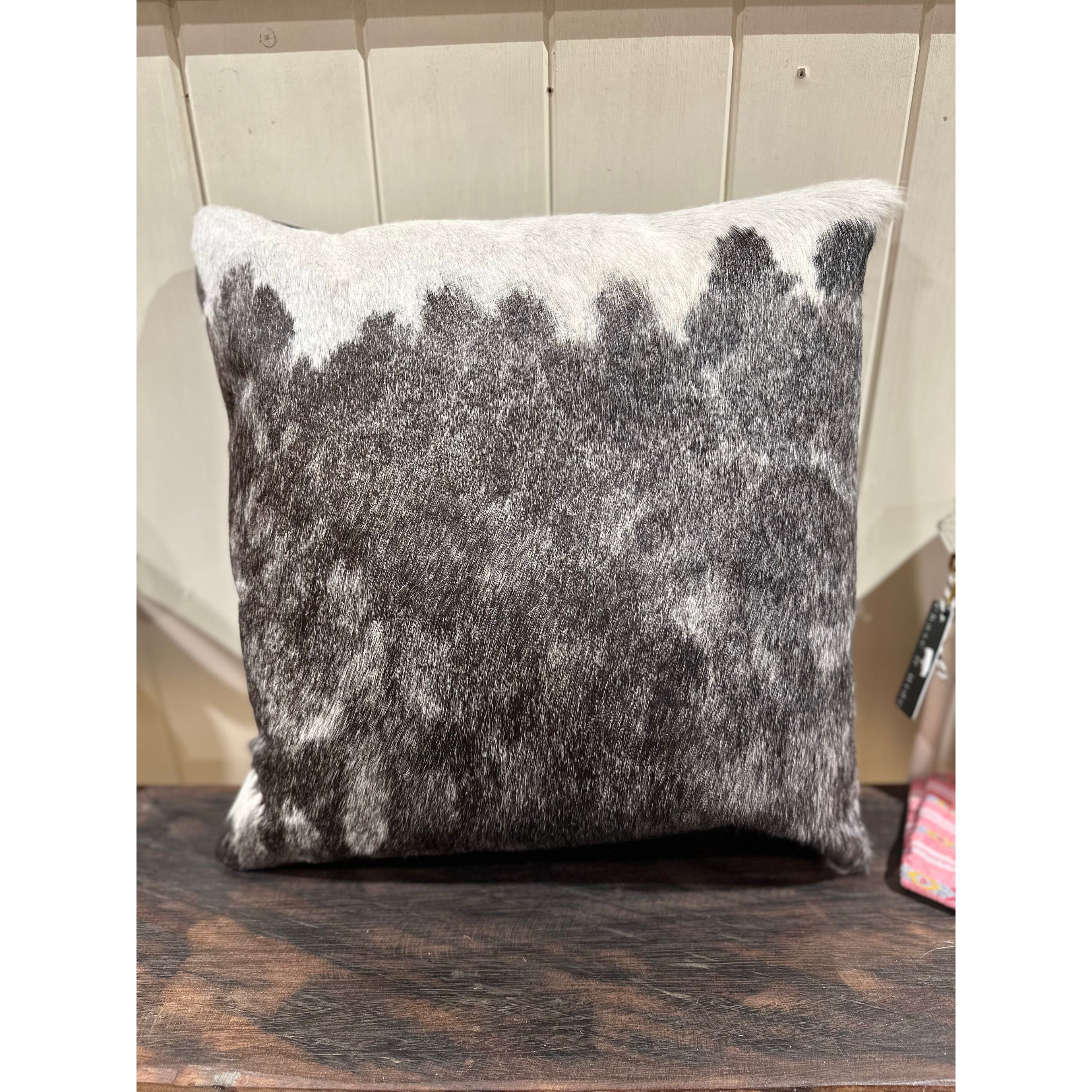 Hide and leather Cushion