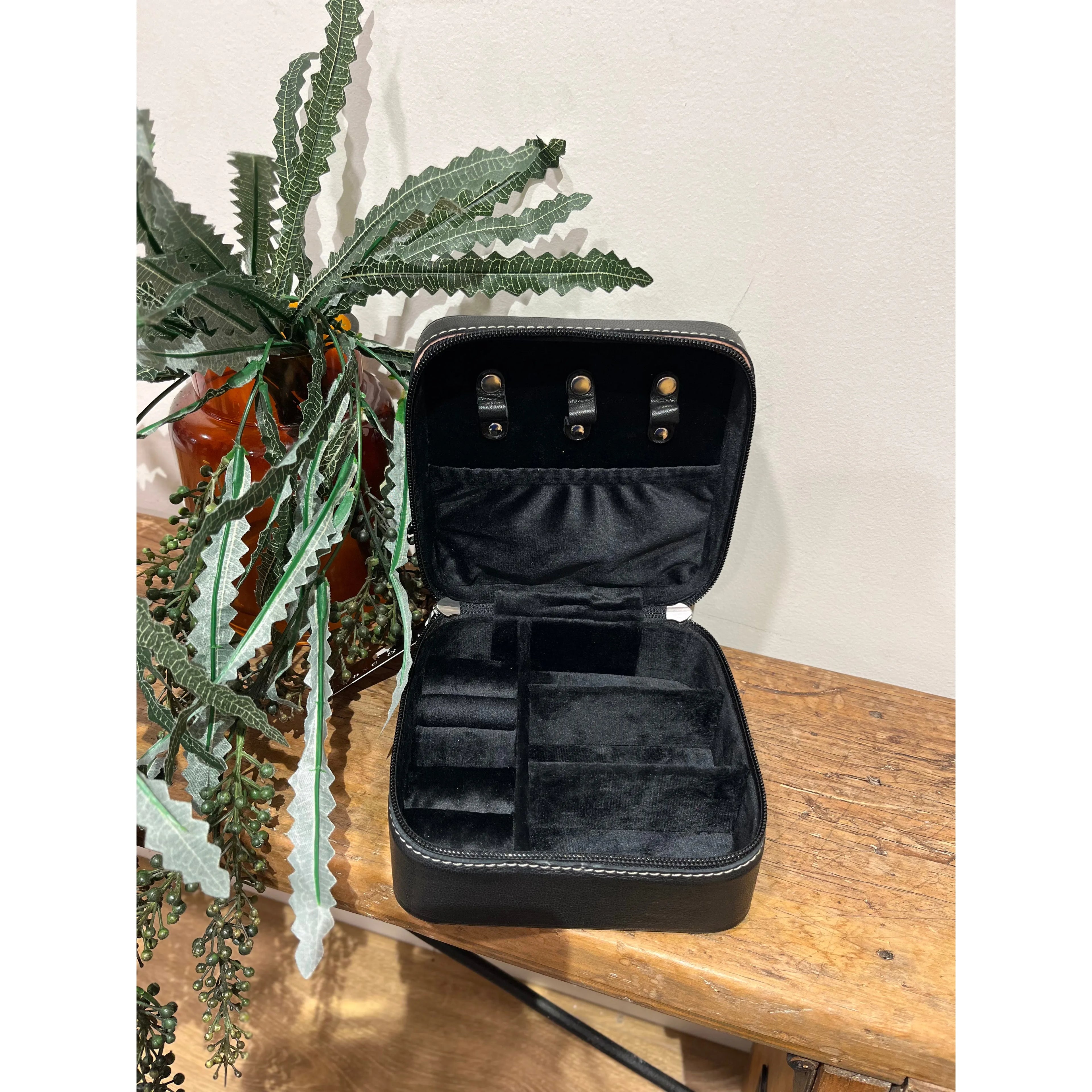 Tooled and Hide Jewellery Box