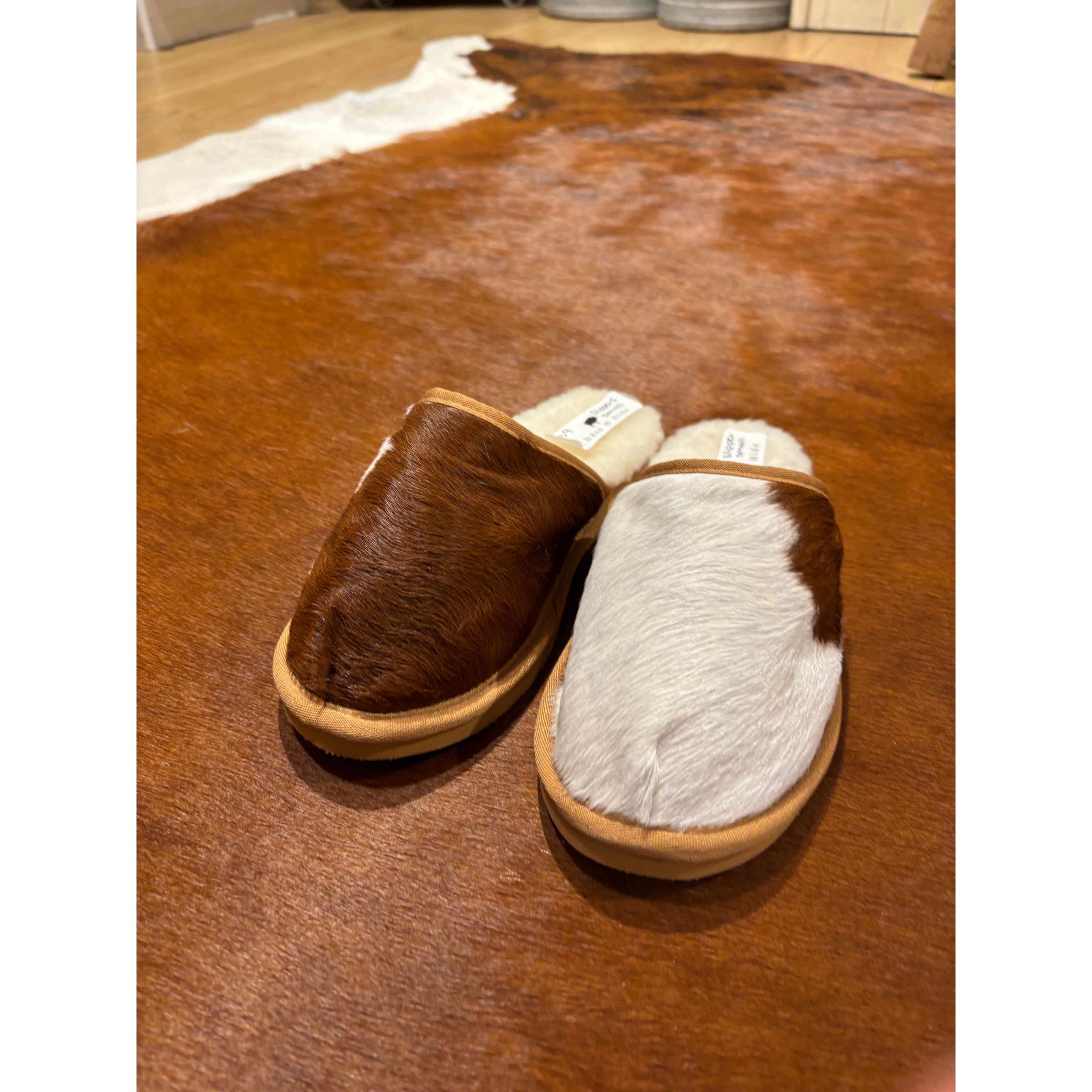 Cowhide Slippers