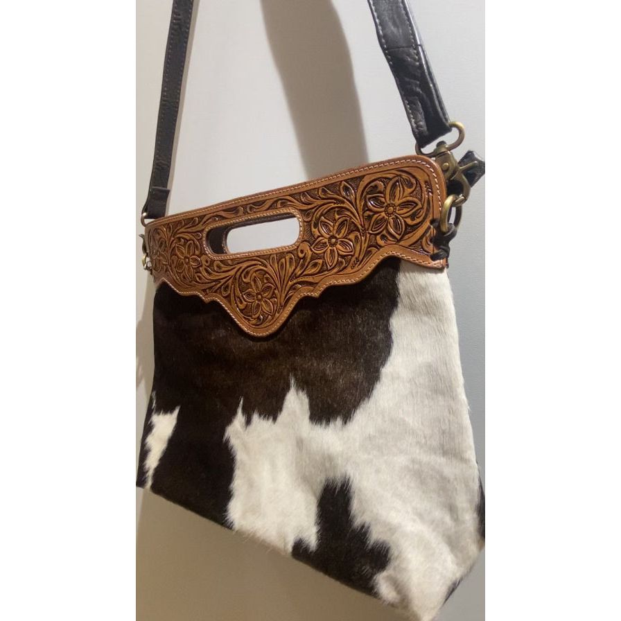 Cusco Tooled Leather Cowhide Bag