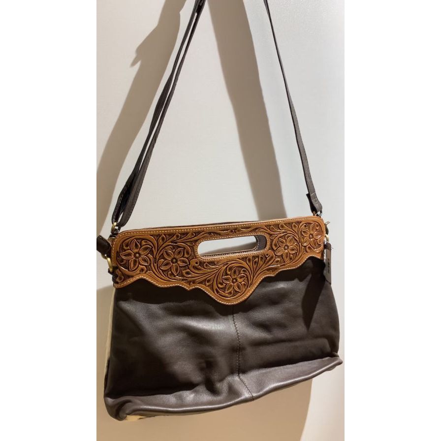 Cusco Tooled Leather Cowhide Bag