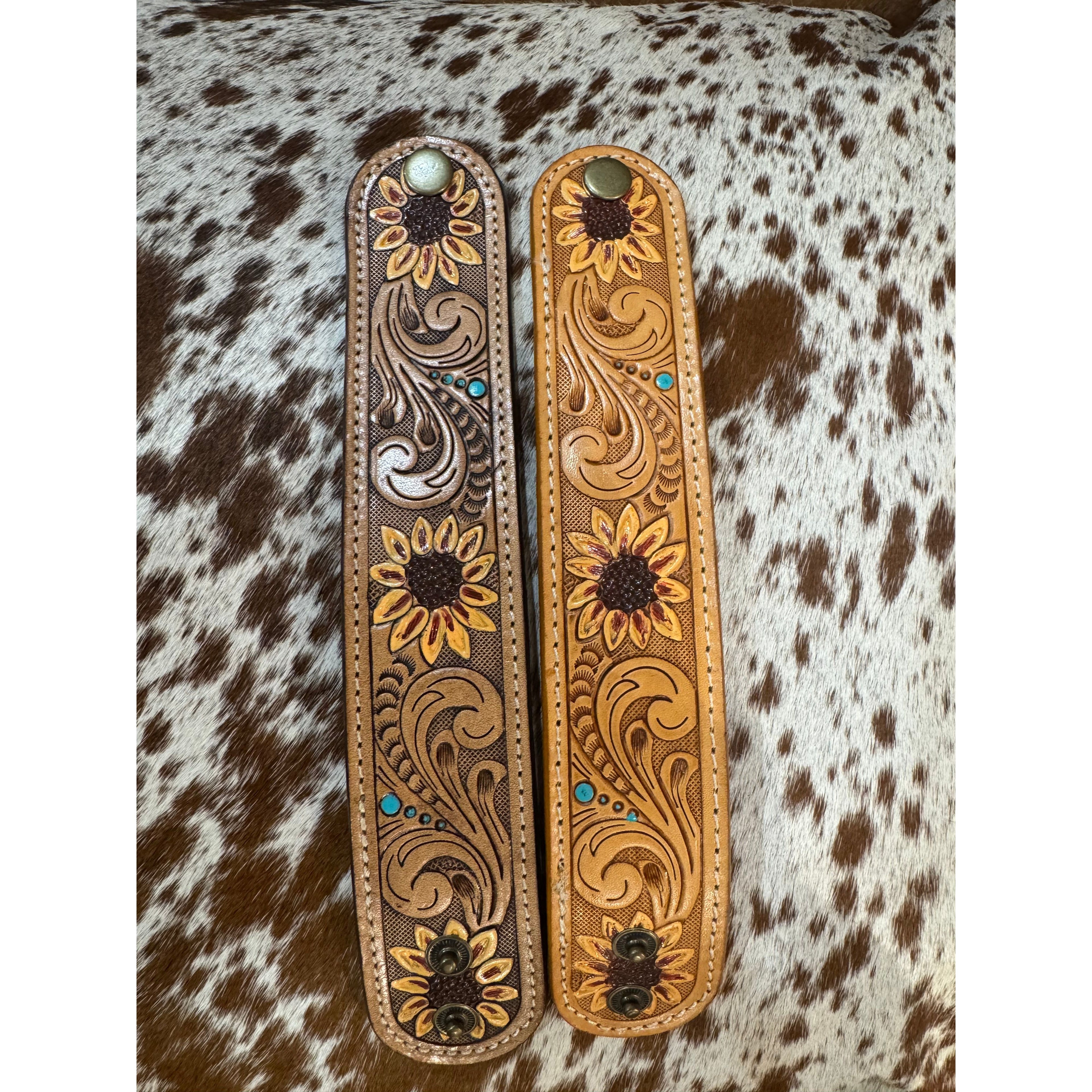 Tooling Leather Cuff WB-01