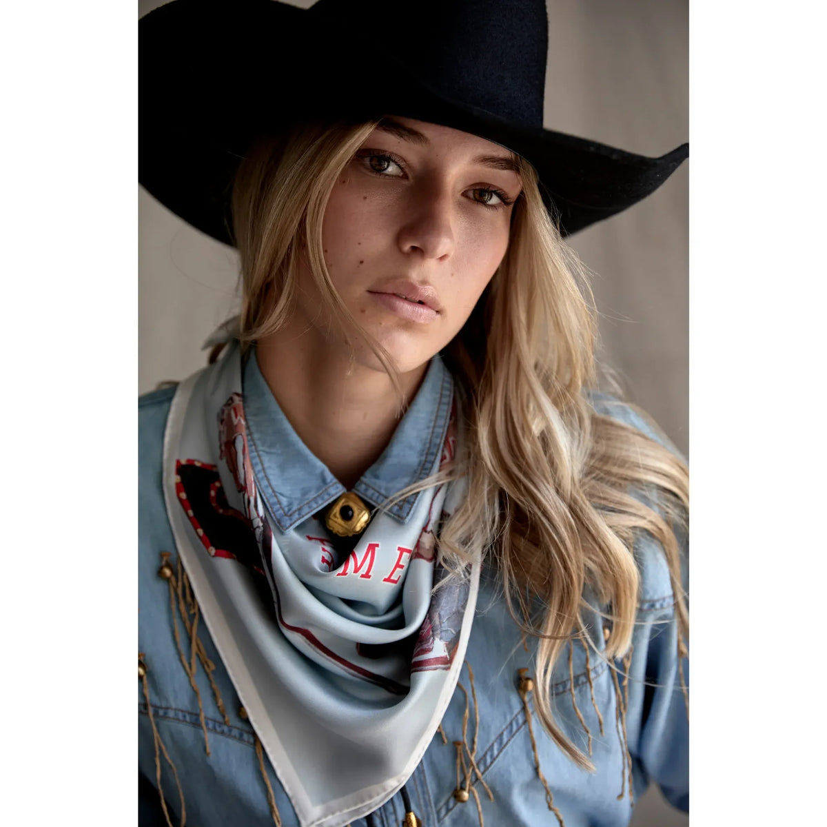 FAR MER by Whitney - Cowboy Bar Cotton Bandana Scarf