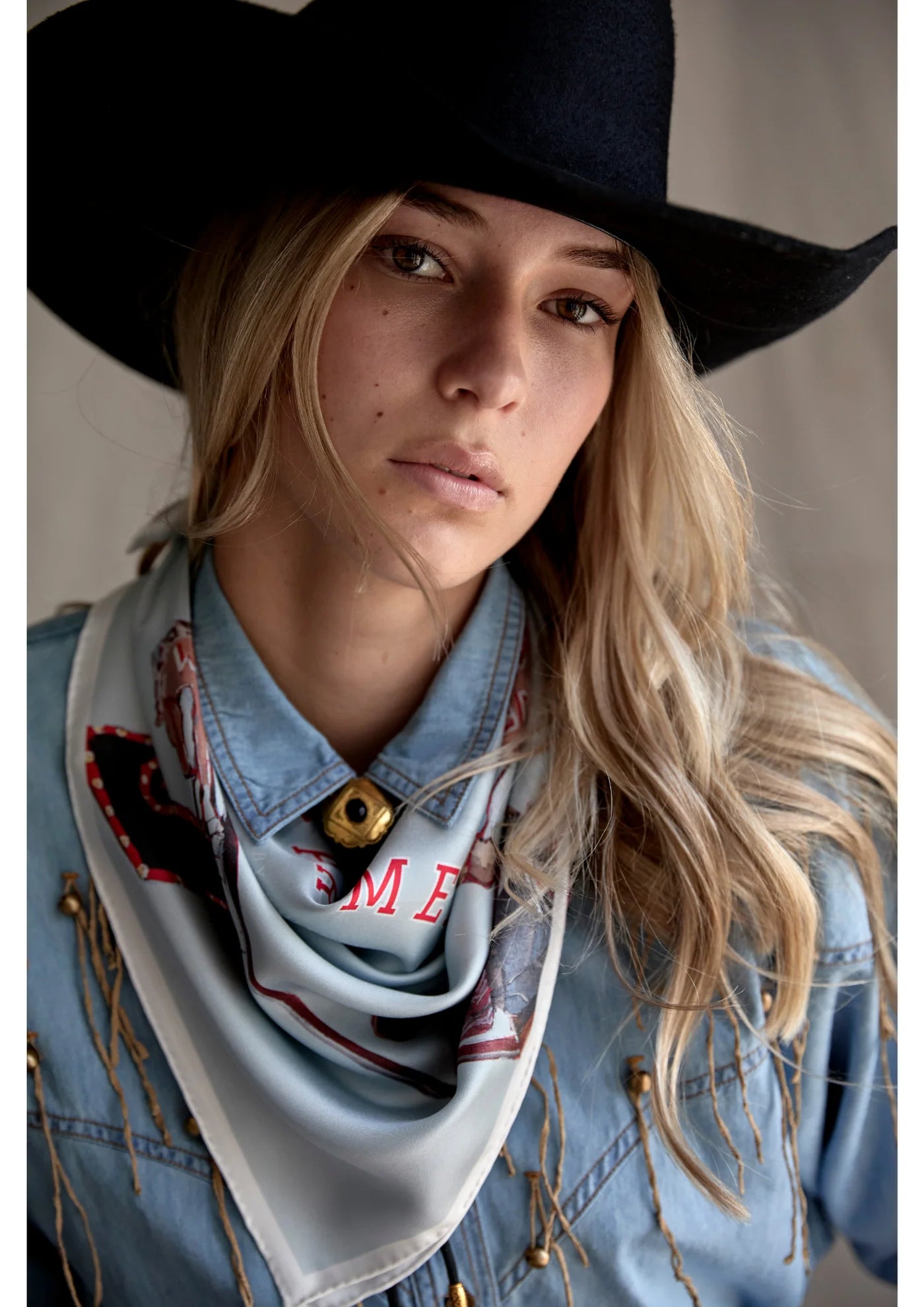 FAR MER by Whitney - Cowboy Bar Cotton Bandana Scarf
