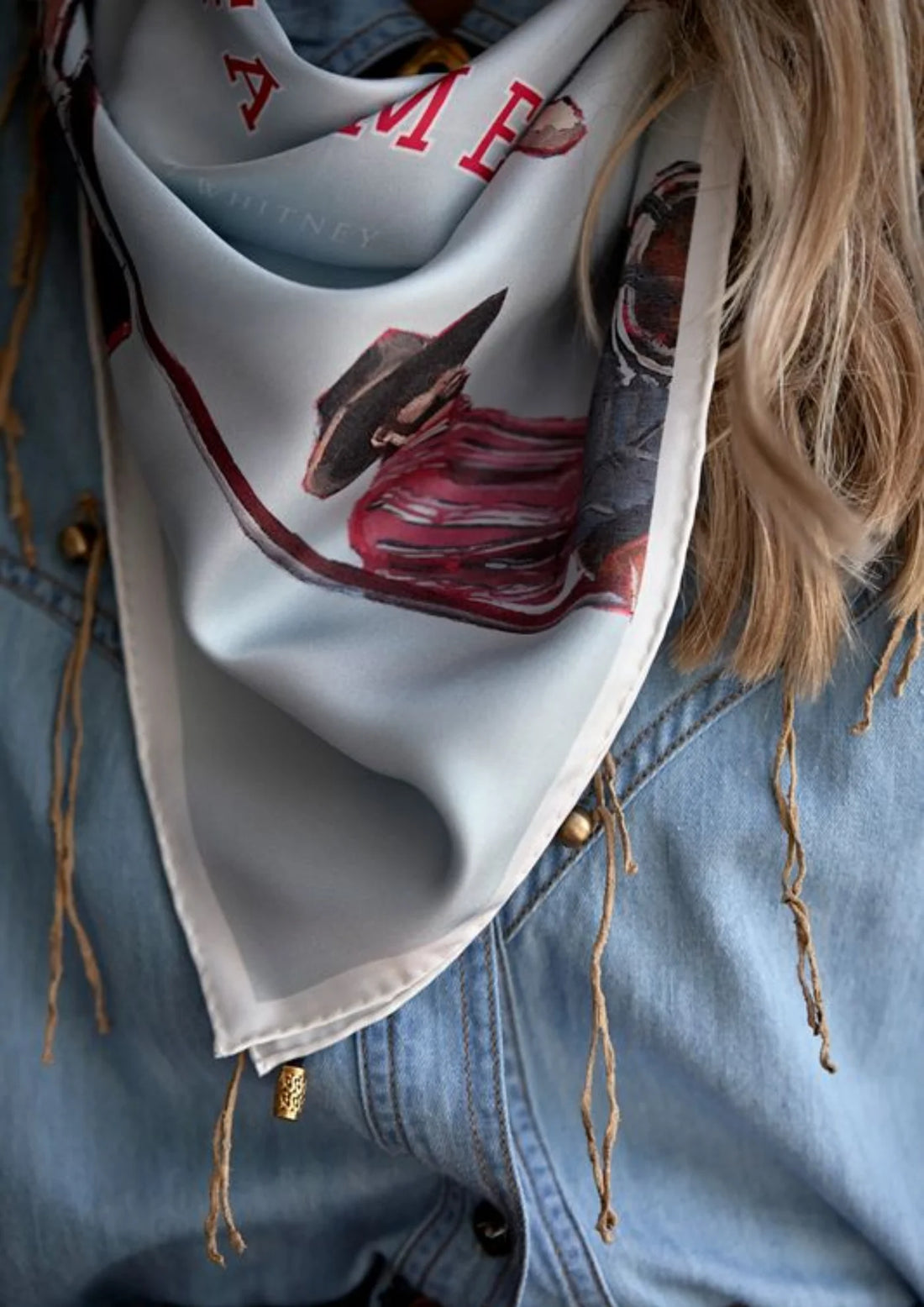 FAR MER by Whitney - Cowboy Bar Cotton Bandana Scarf