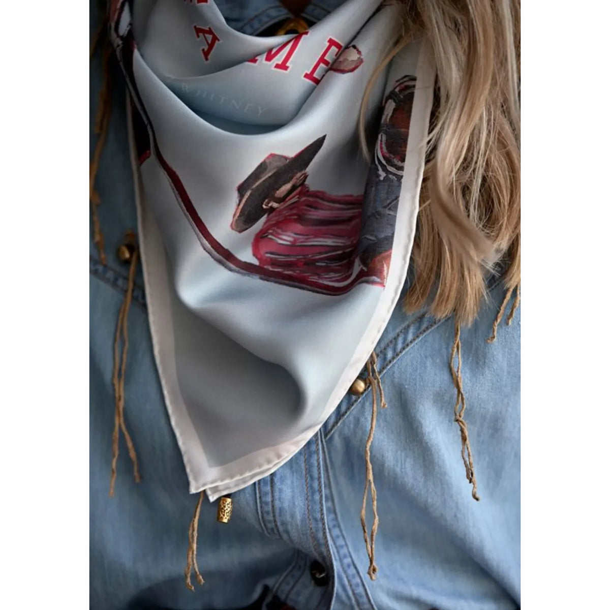 FAR MER by Whitney - Cowboy Bar Cotton Bandana Scarf