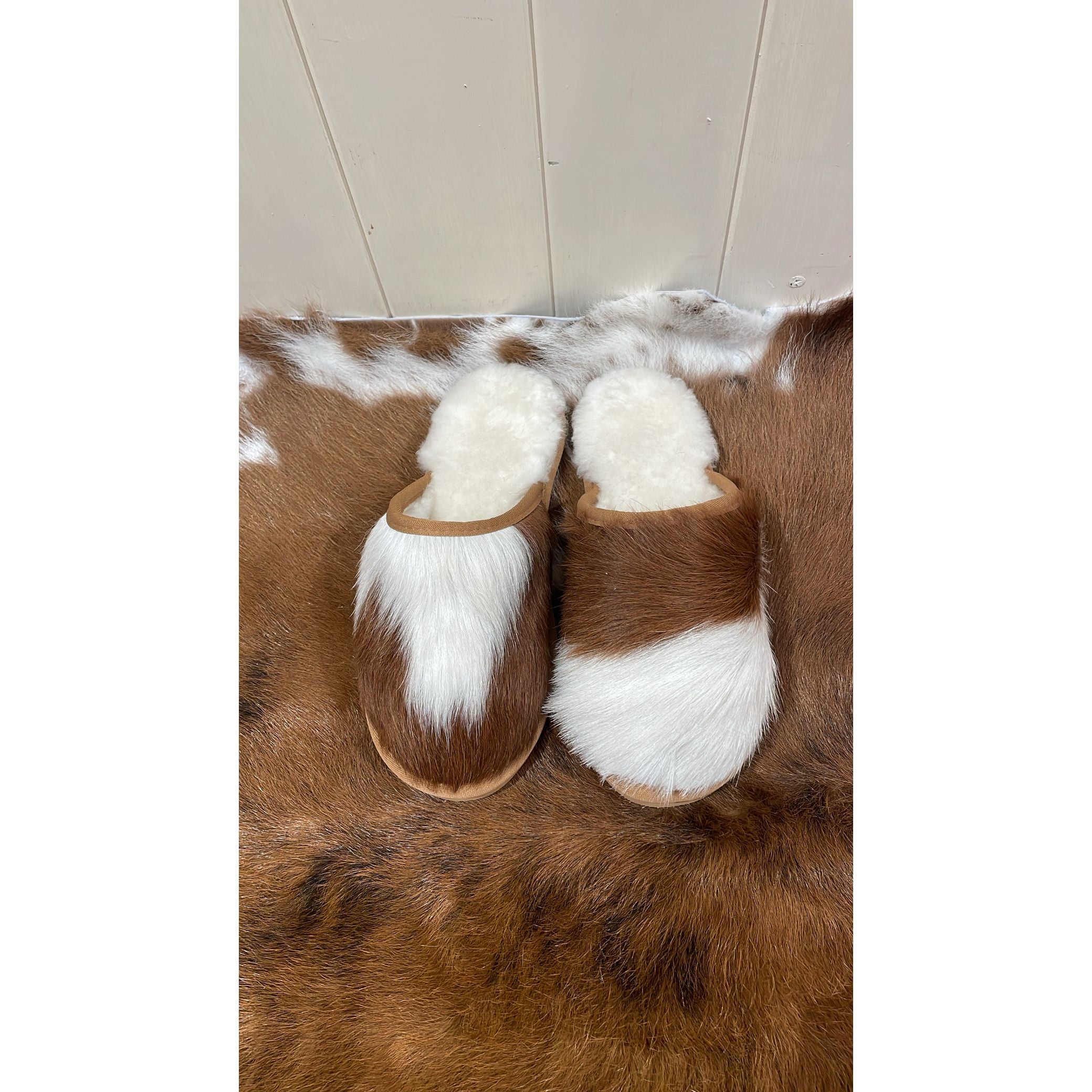 Cowhide Slippers