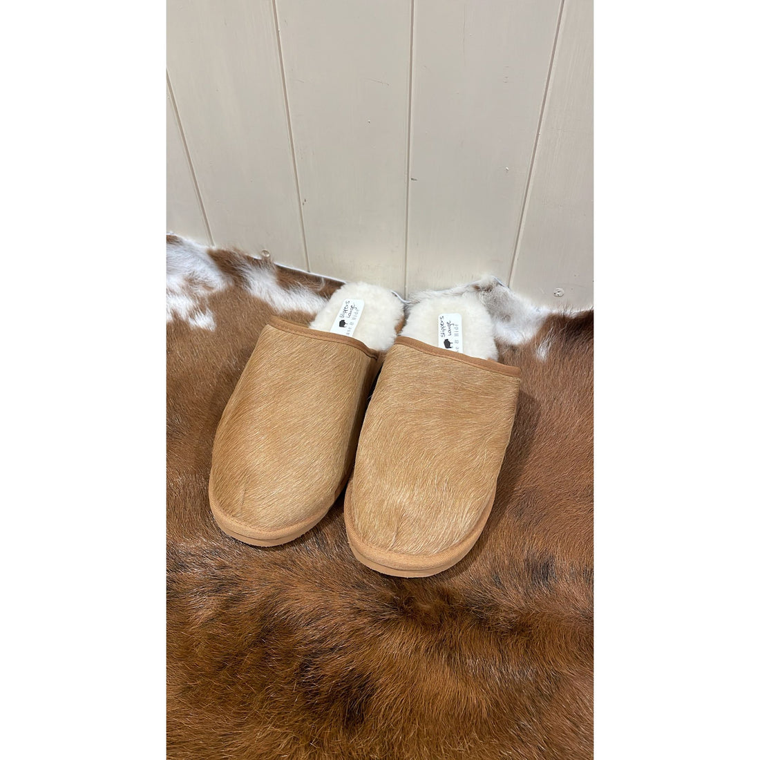 Cowhide Slippers