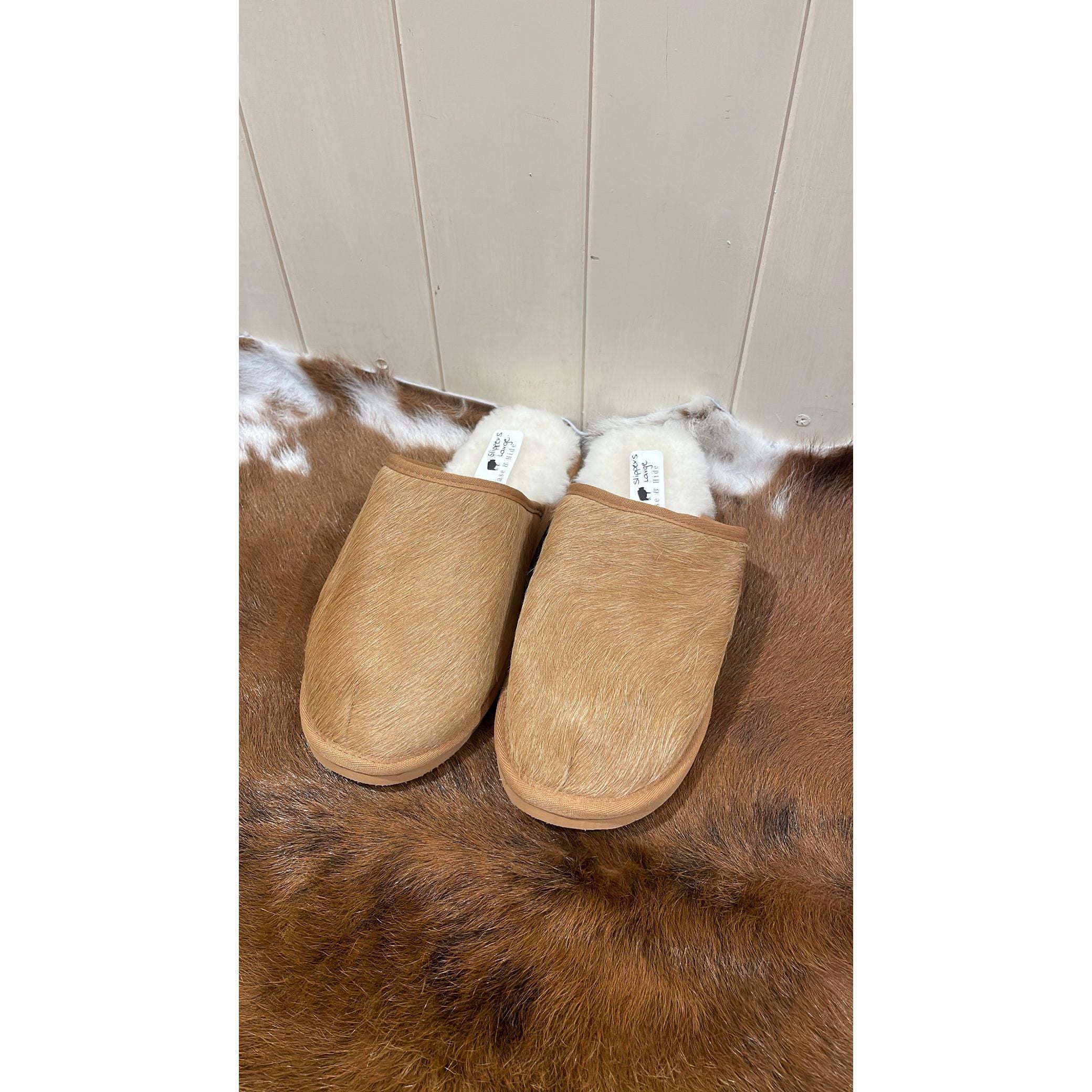 Cowhide Slippers